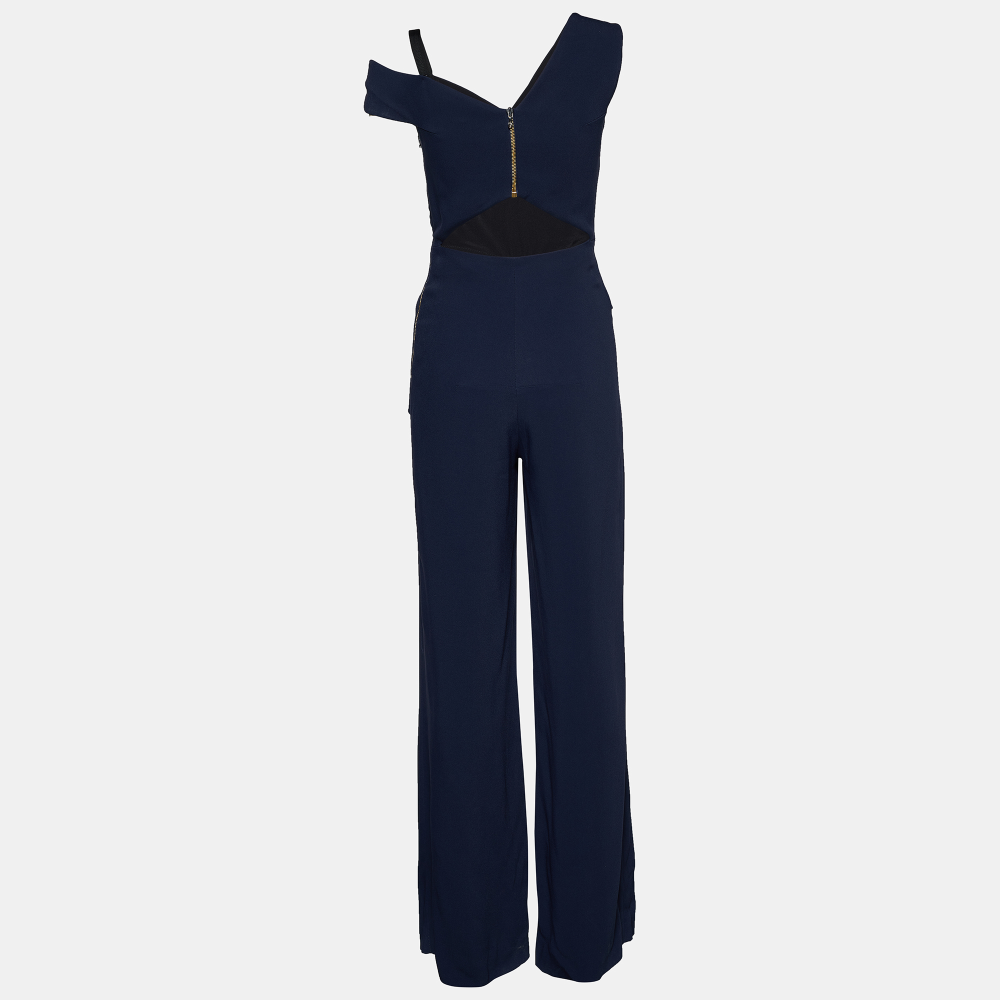 

Roland Mouret Navy Blue Crepe Jumpsuit