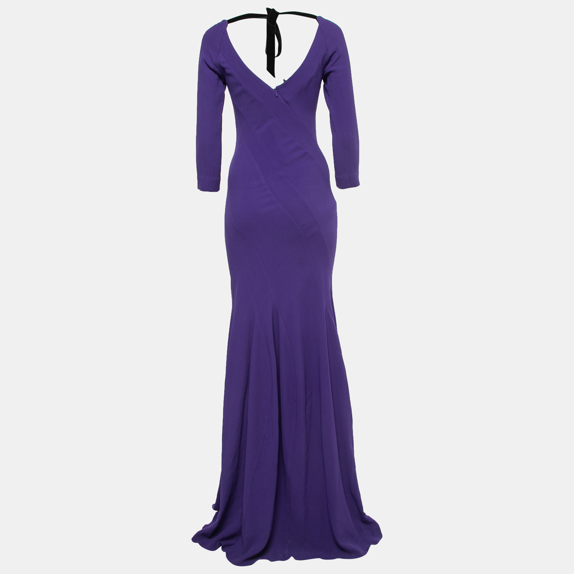 

Roland Mouret Purple Crepe Templeton Gown