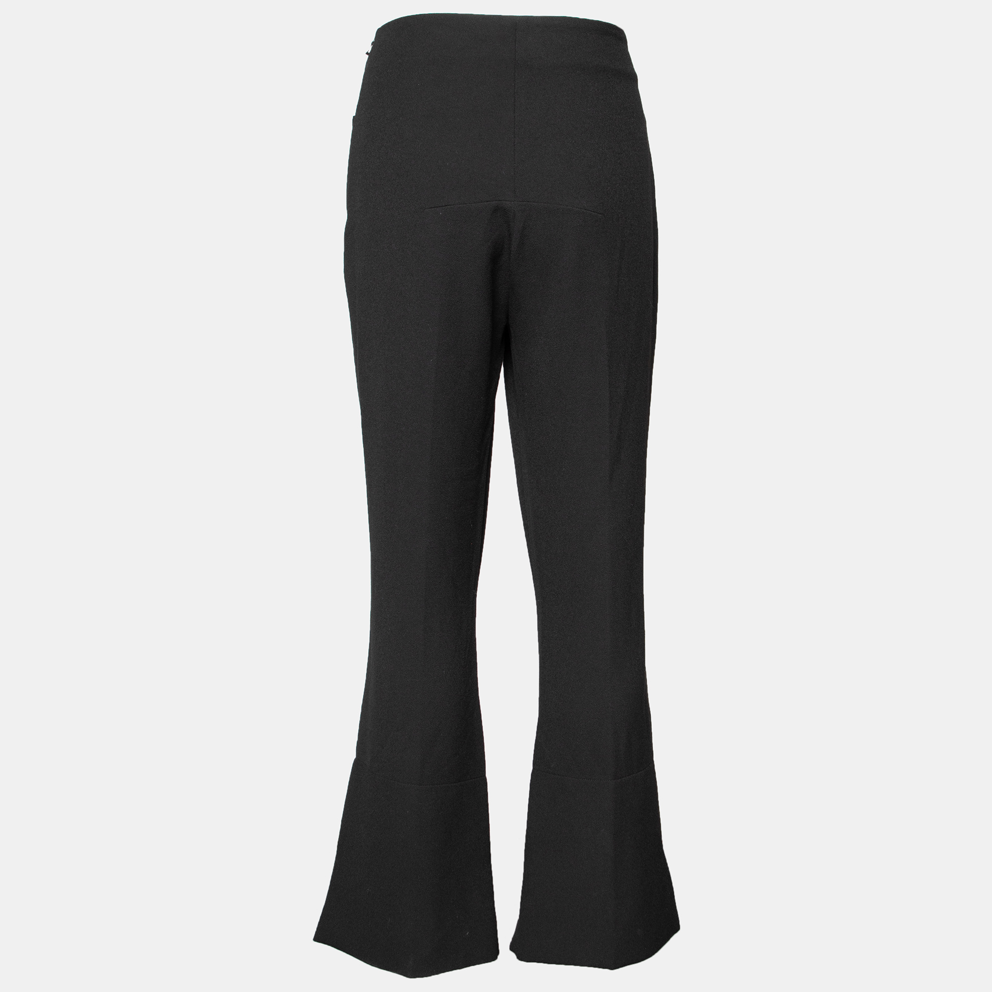 

Roland Mouret Black Crepe Goswell Flare Pants