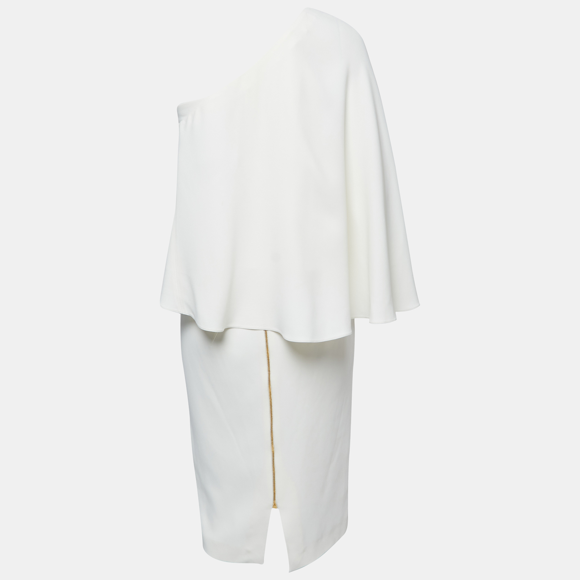 

Roland Mouret White Crepe One Shoulder Amaral Dress