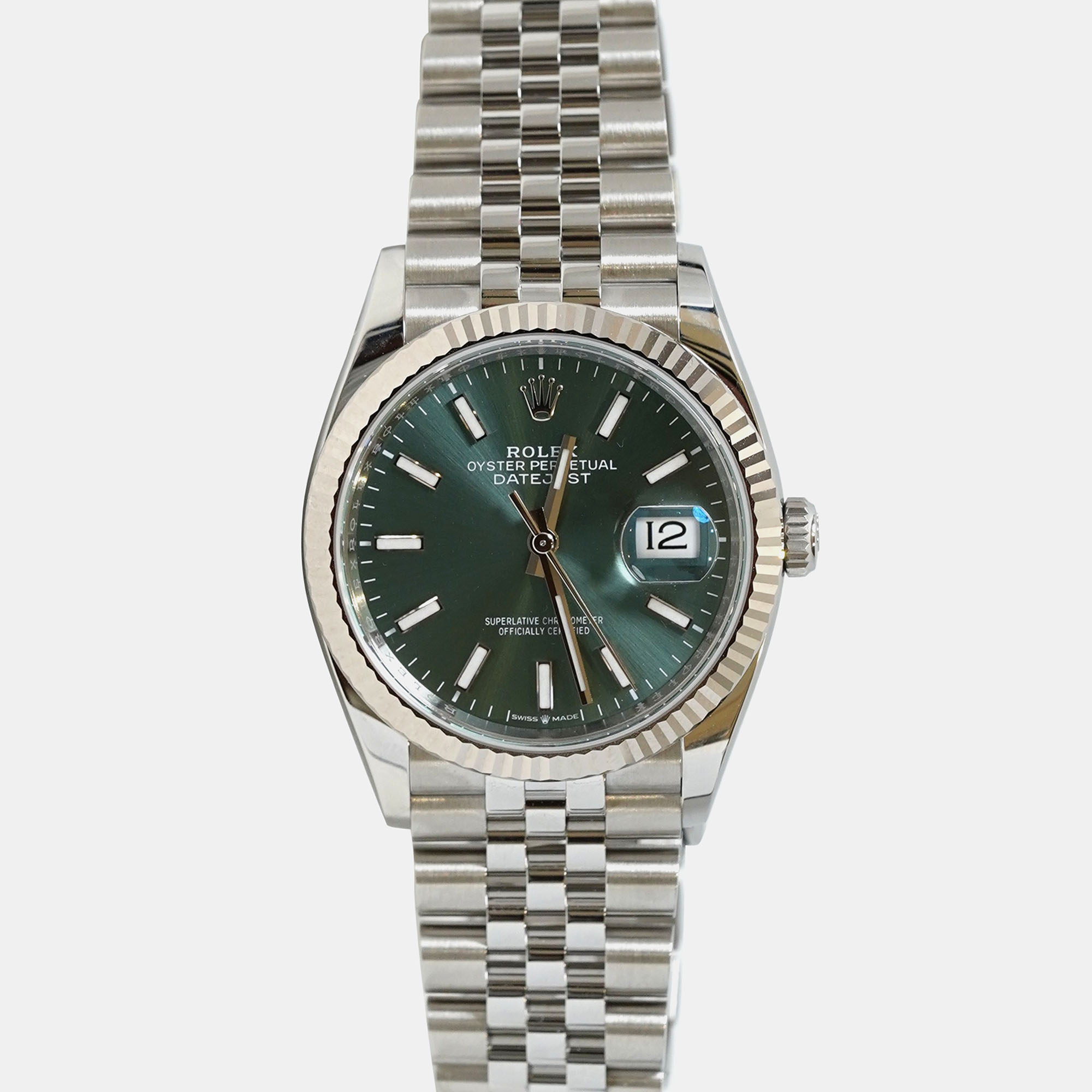 

Rolex Datejust 126234-0051 Automatic Green Stainless Steel Women’s Wristwatch 36 mm