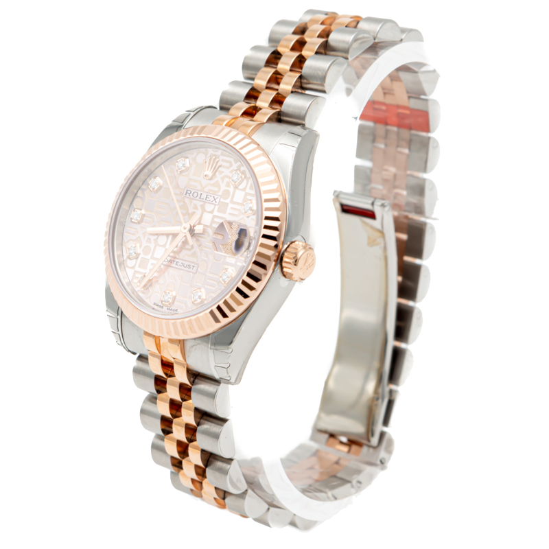 

Rolex Rose Computer Diamond Dial Datejust Steel & Rose Gold