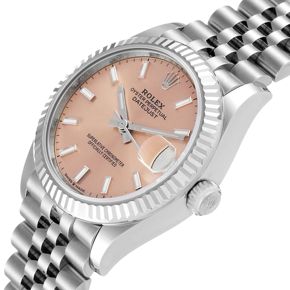 

Rolex Pink 18K White Gold And Stainless Steel Datejust 278274 Women's Wristwatch 31 MM