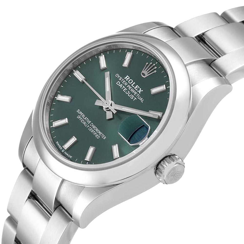 

Rolex Green Stainless Steel Datejust 278240 Women's Wristwatch 31 MM