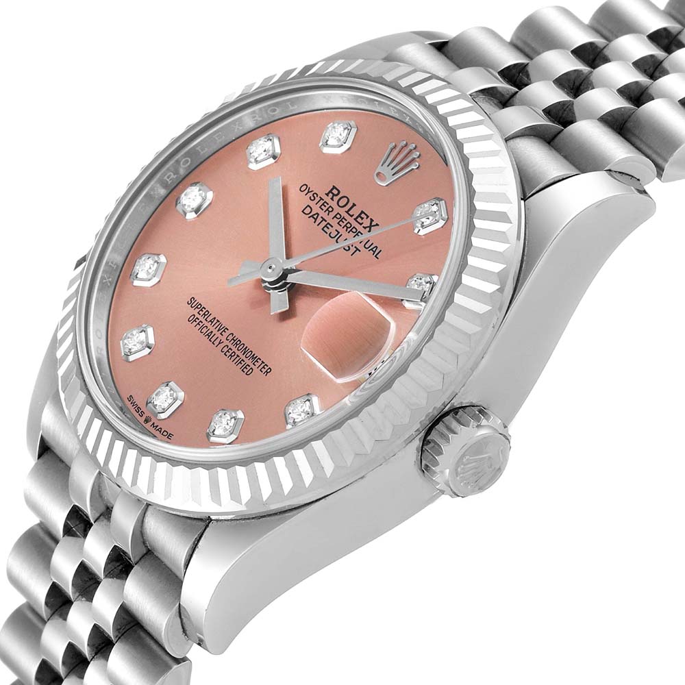 

Rolex Pink 18K White Gold And Stainless Steel Datejust 278274 Women's Wristwatch 31 MM