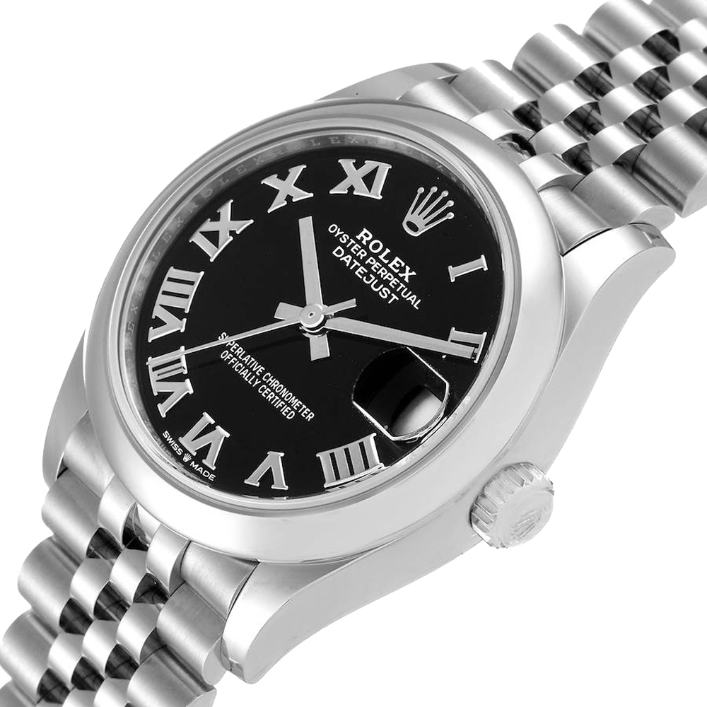 

Rolex Black Stainless Steel Datejust 278240 Women's Wristwatch 31 MM