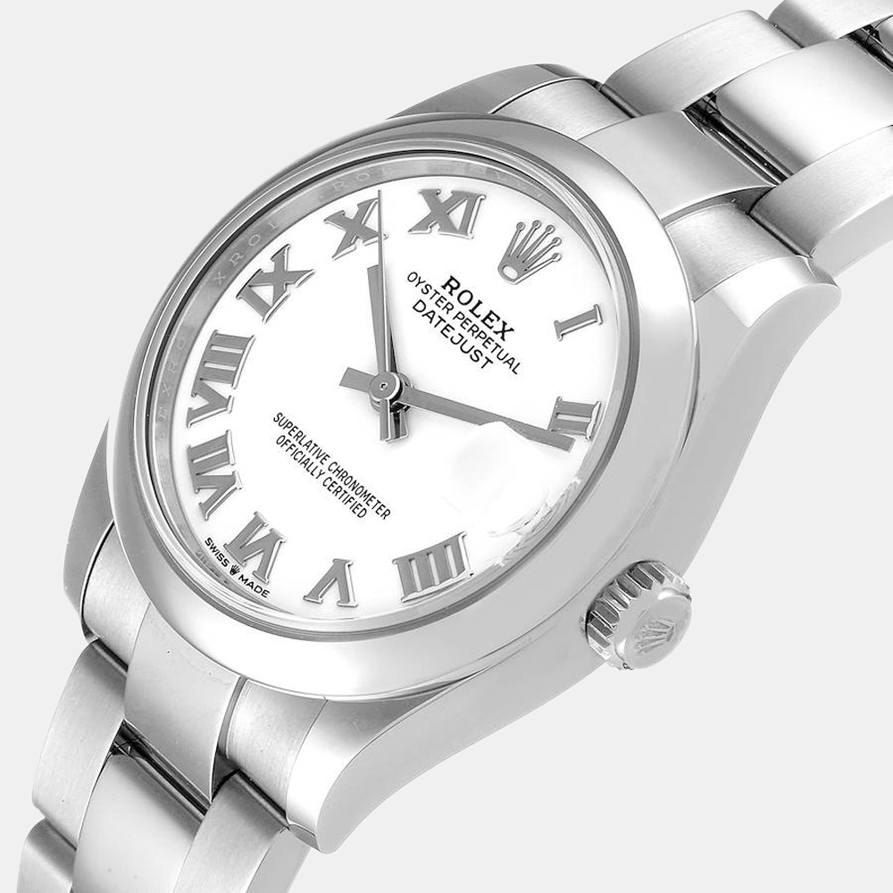 

Rolex White Stainless Steel Datejust 278240 Women's Wristwatch 31 mm