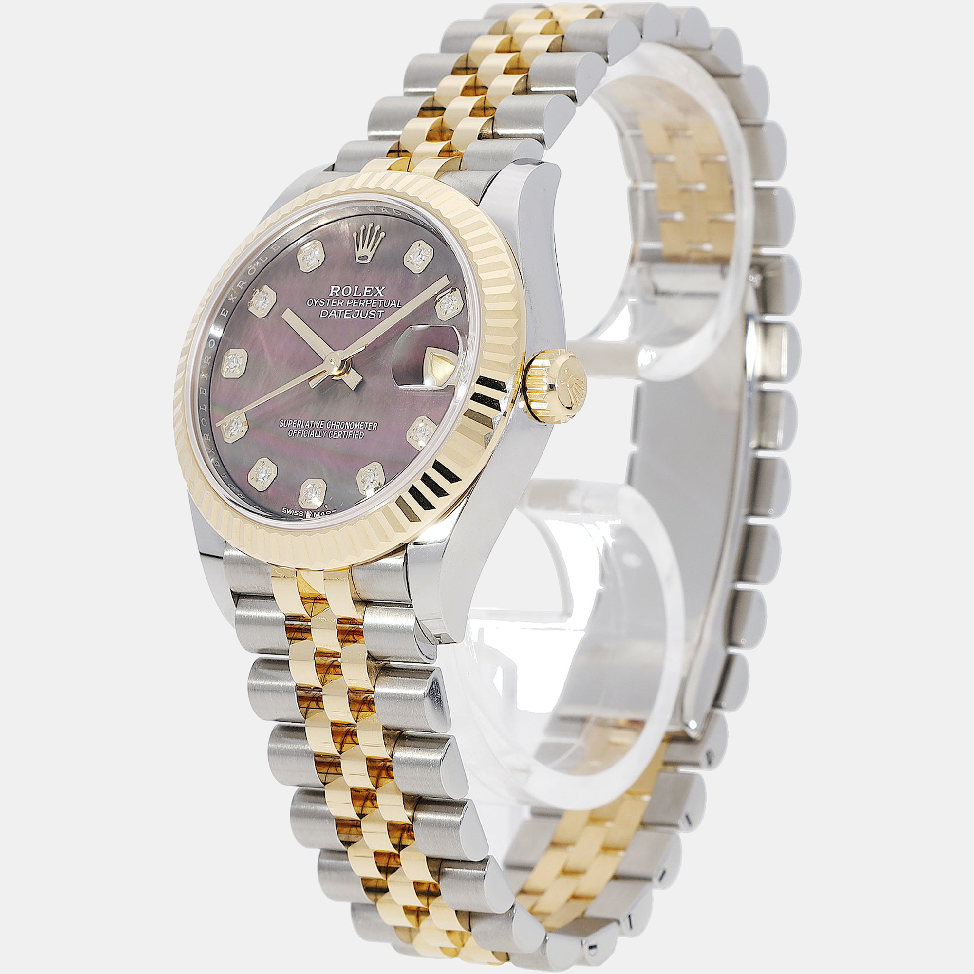 

Rolex Diamond MOP 18K Yellow Gold And Stainless Steel Datejust 278273 Women's Wristwatch 31 mm, Multicolor