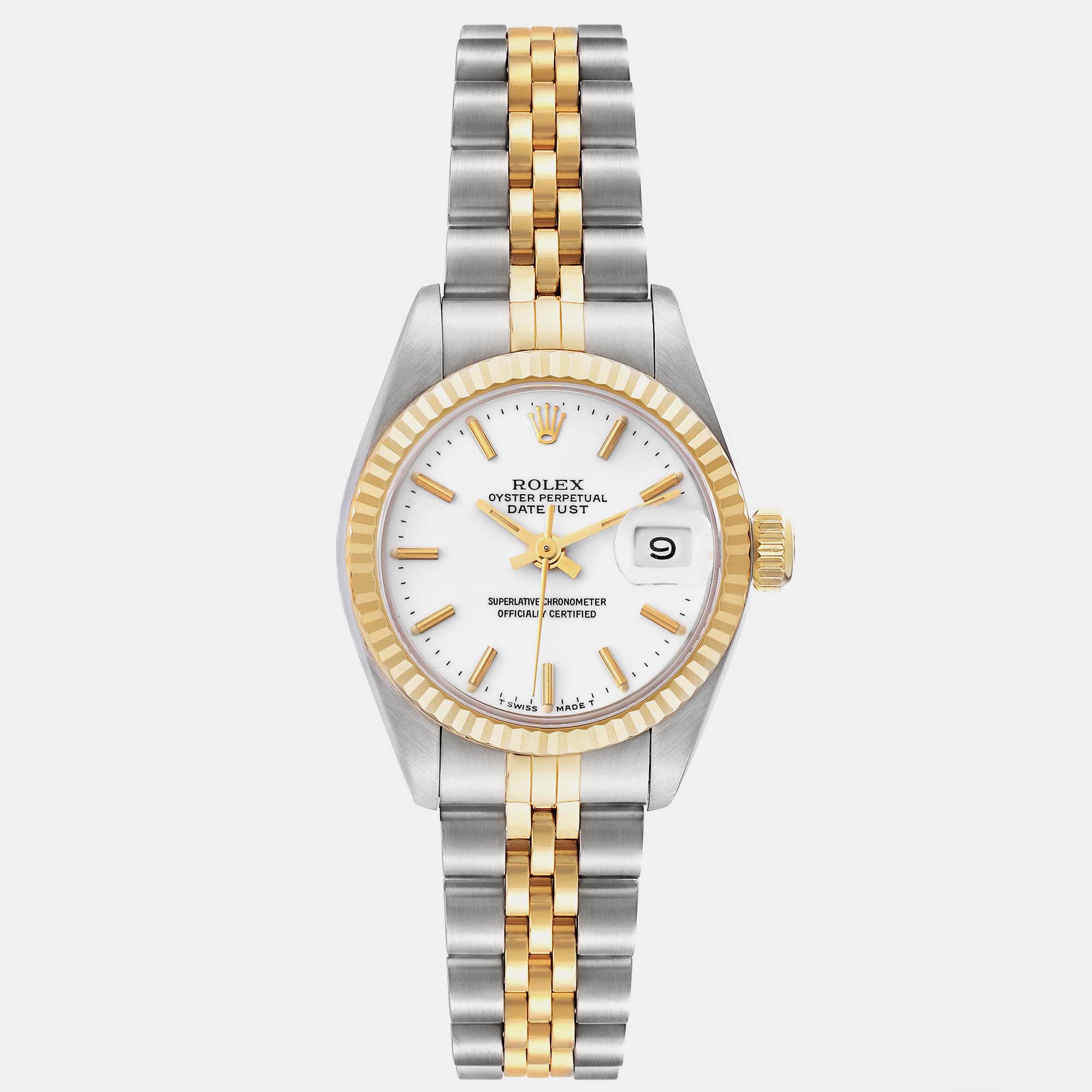 

Rolex Datejust White Dial Steel Yellow Gold Ladies Watch 26.0 mm