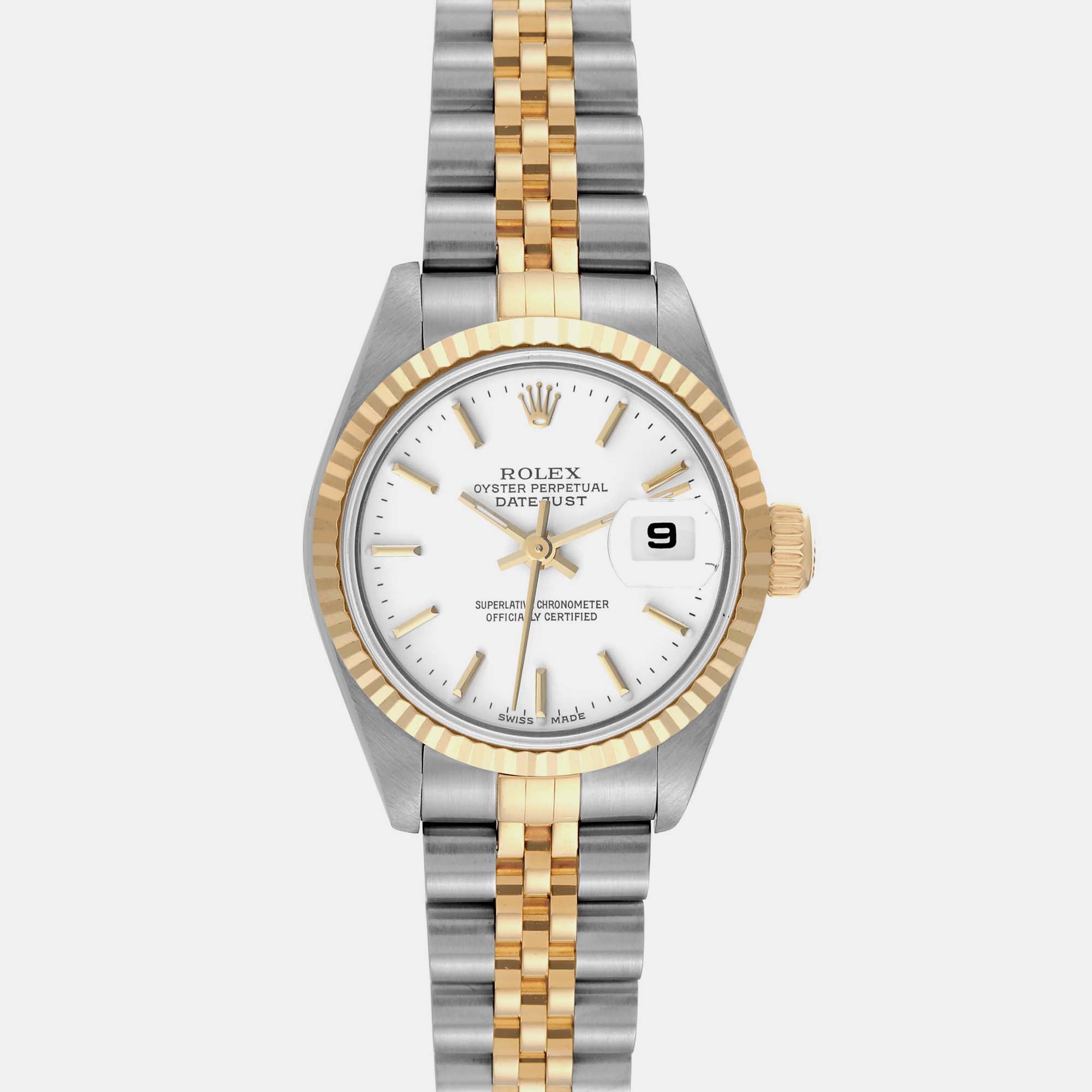 

Rolex Datejust White Dial Steel Yellow Gold Ladies Watch 26.0 mm