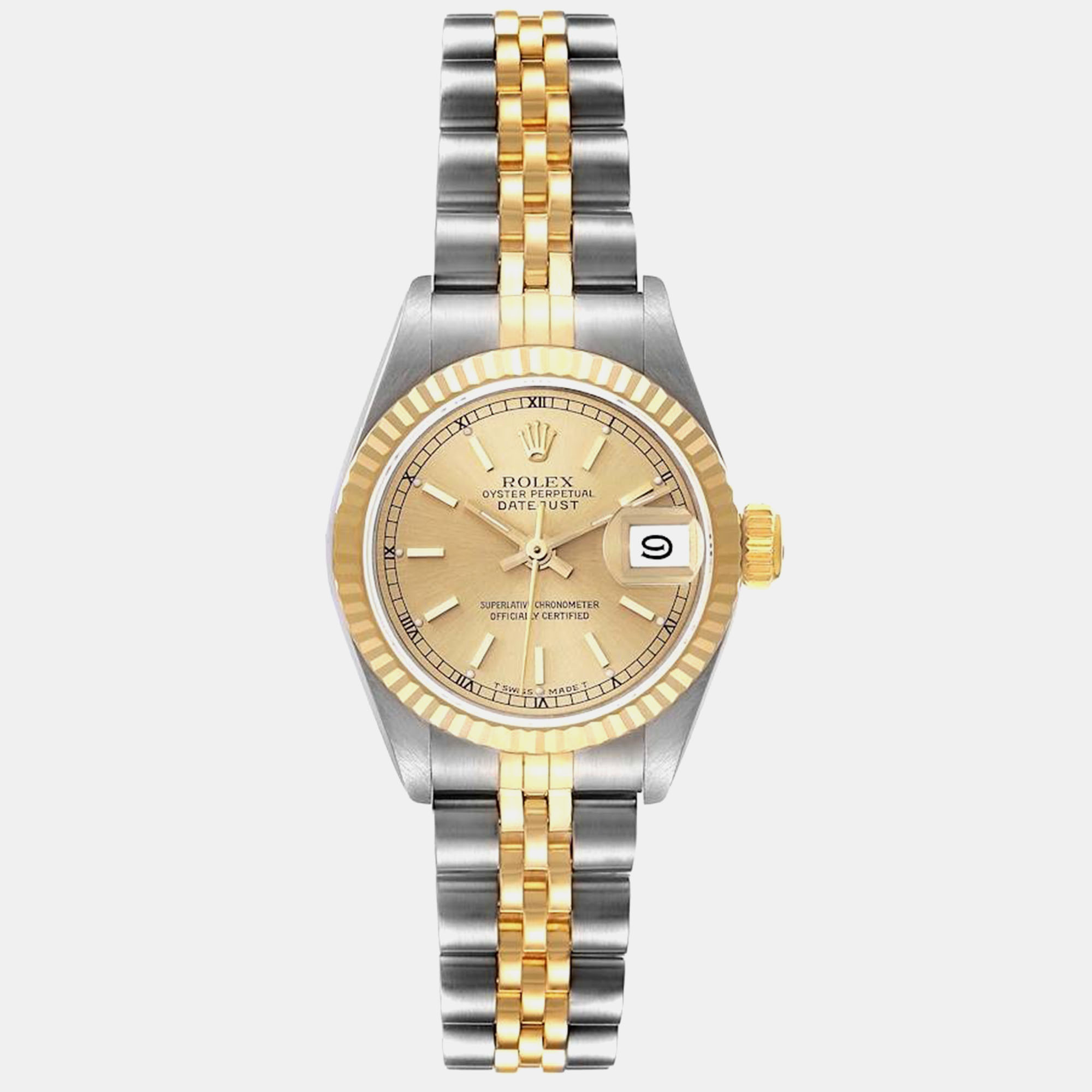 

Rolex Datejust Champagne Steel Yellow Gold Ladies Watch 26.0 mm