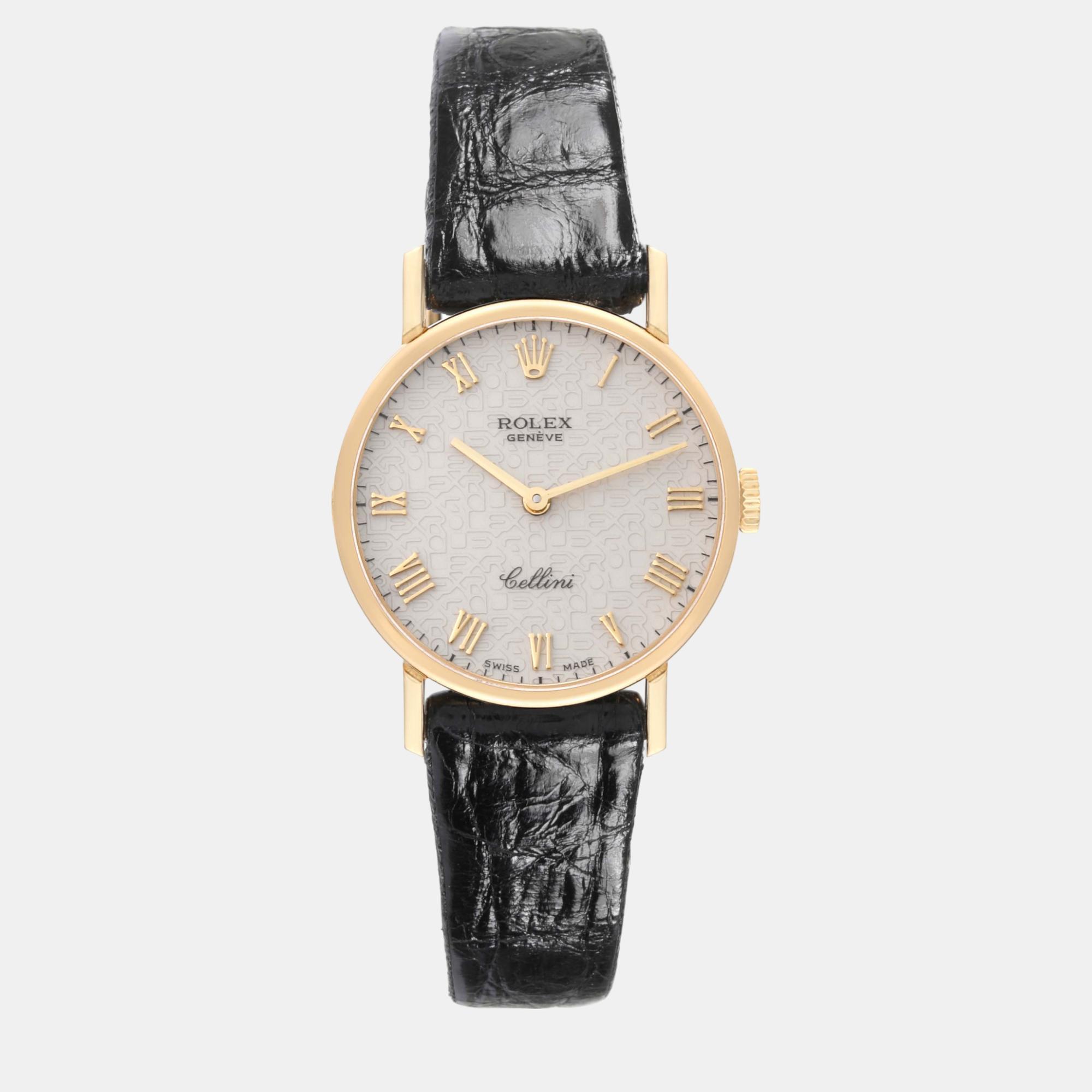 

Rolex Cellini Classic Yellow Gold Anniversary Dial Ladies Watch 5109