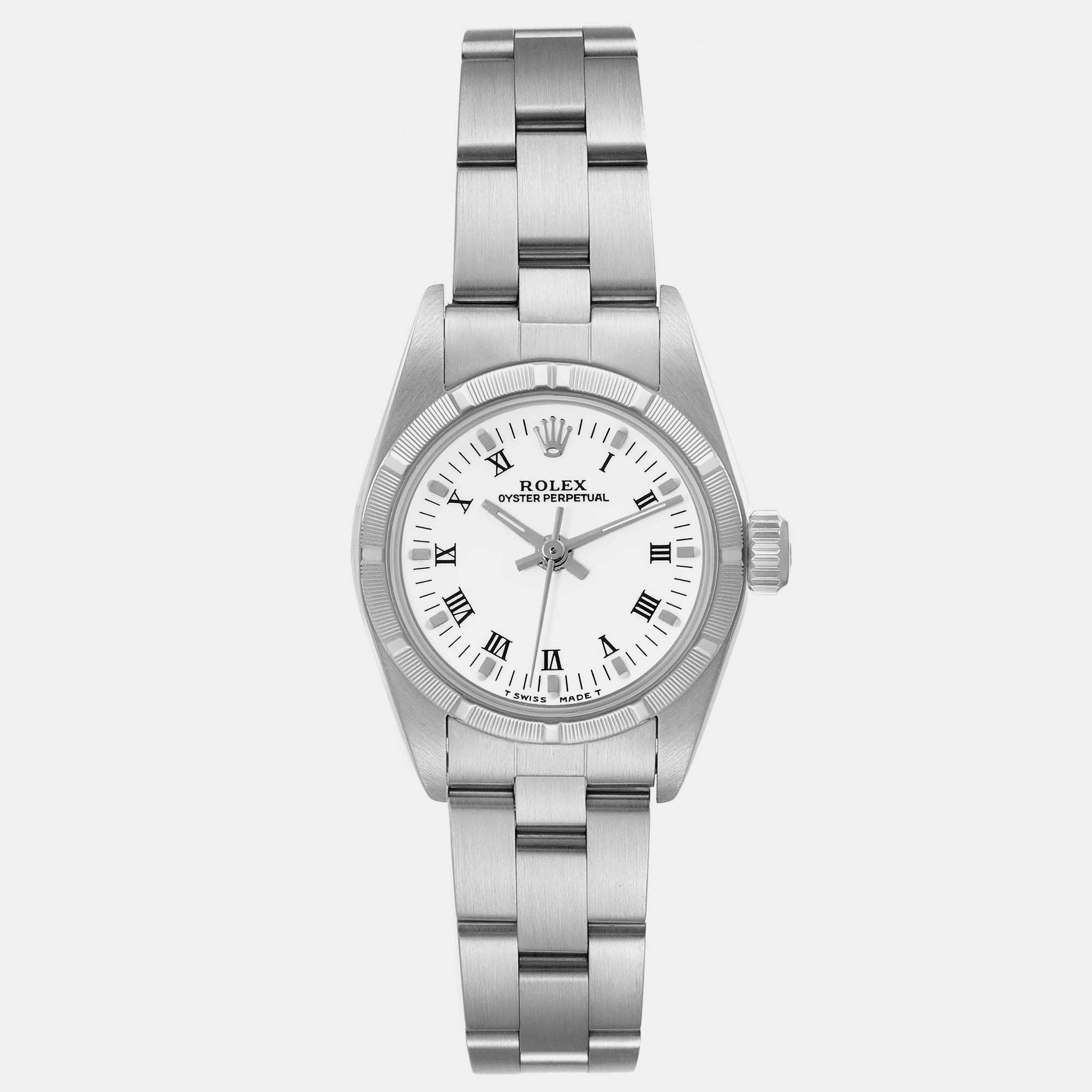 

Rolex Oyster Perpetual White Dial Oyster Bracelet Ladies Watch 24.0 mm