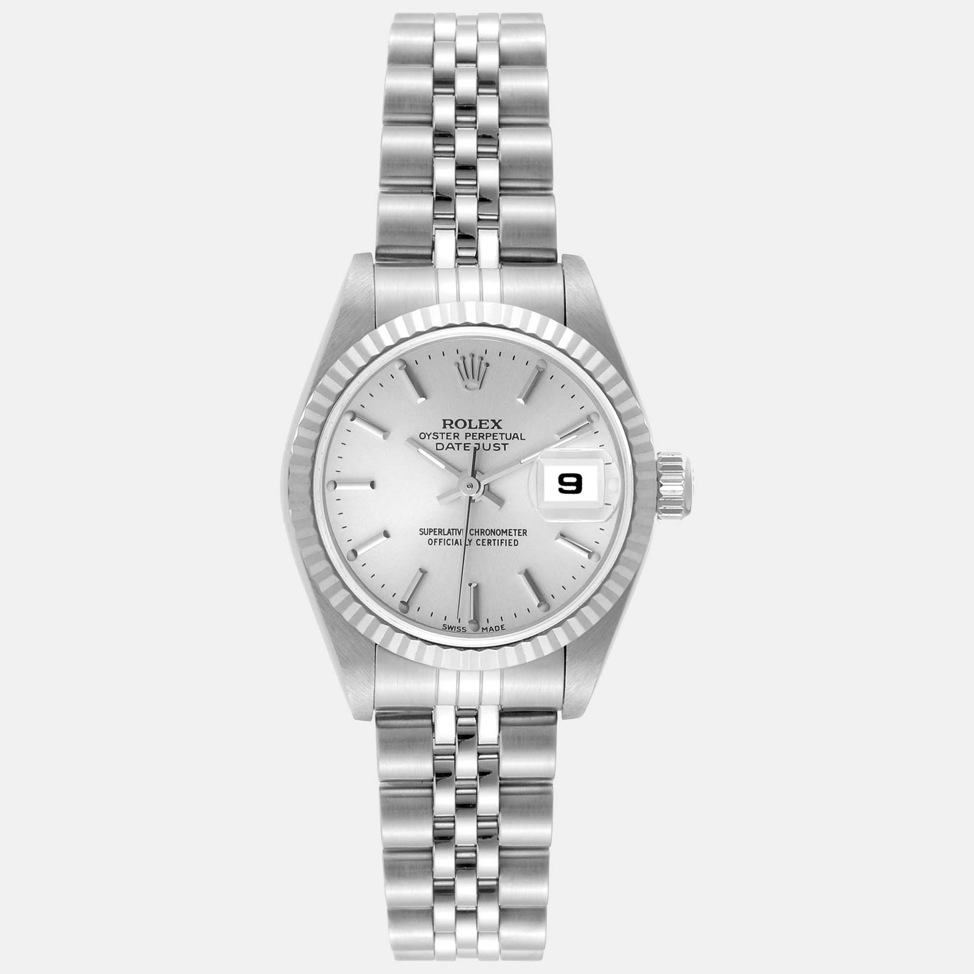 

Rolex Datejust Steel White Gold Silver Dial Ladies Watch 26.0 mm