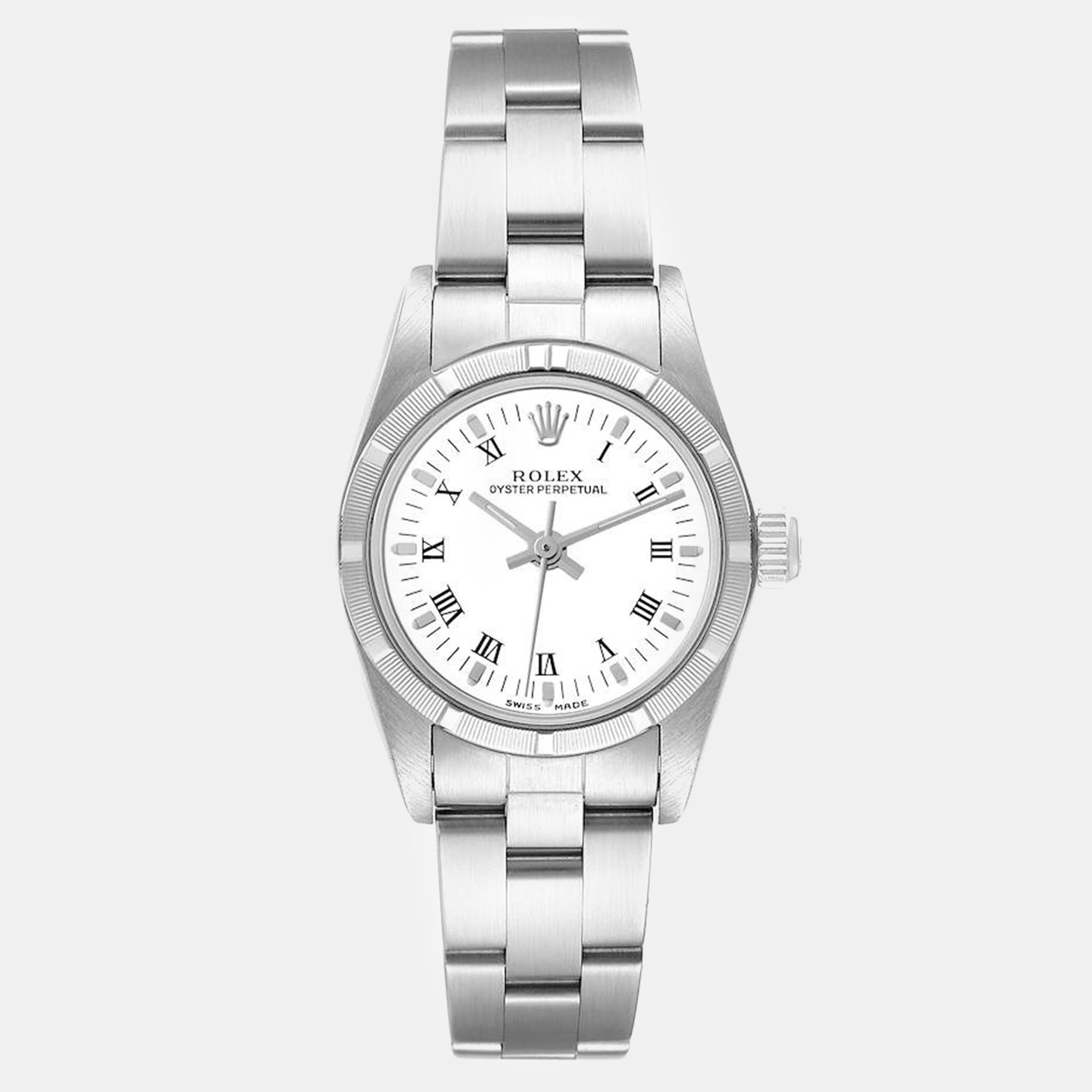 

Rolex Oyster Perpetual White Dial Steel Ladies Watch 76030 24 mm