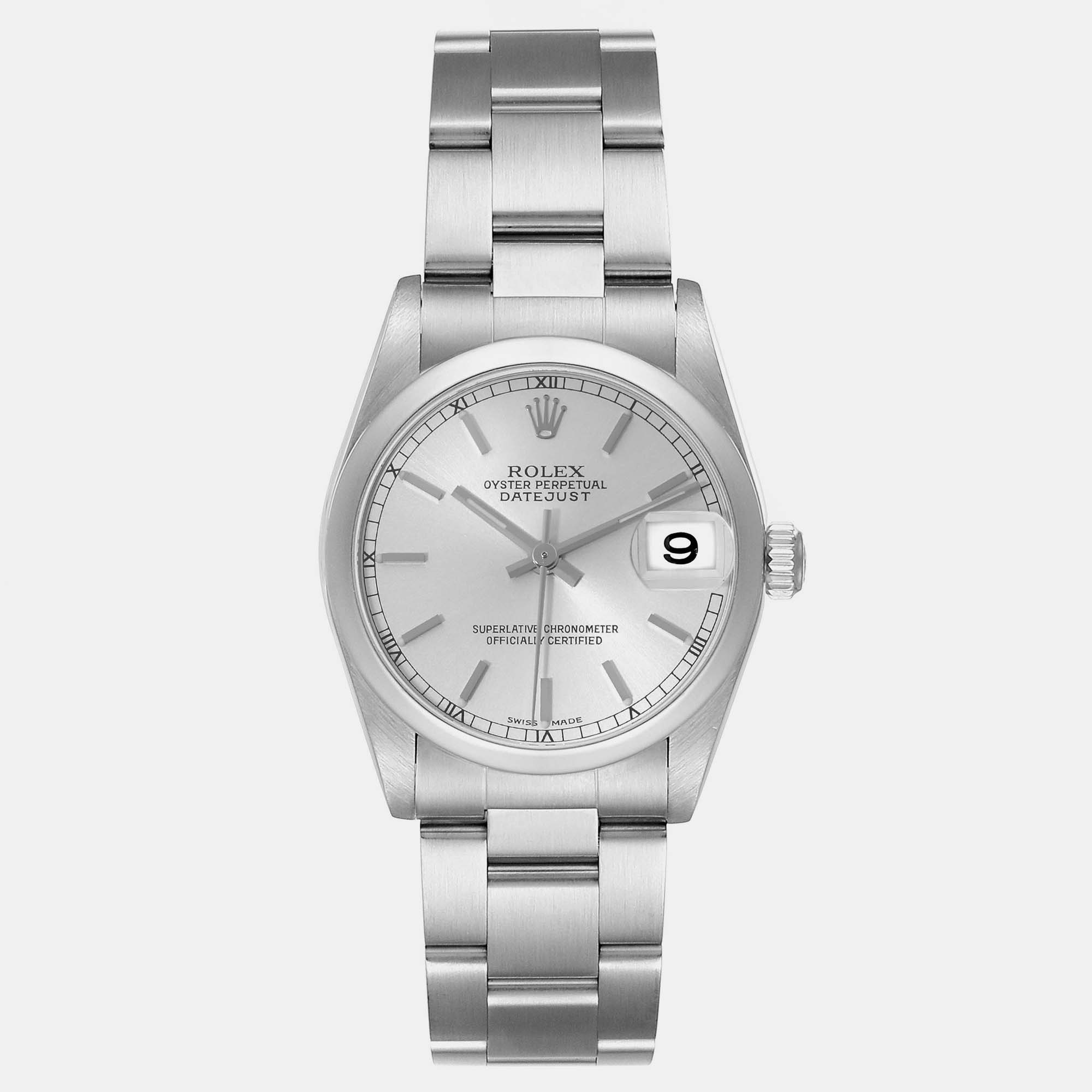 

Rolex Datejust Midsize Silver Dial Steel Ladies Watch 78240 31 mm