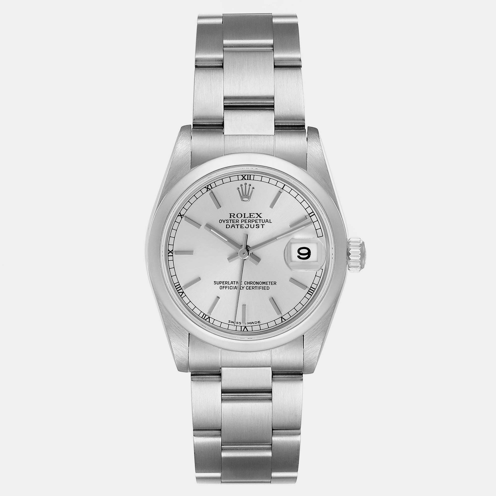 

Rolex Datejust Midsize Silver Dial Steel Ladies Watch 78240 31 mm