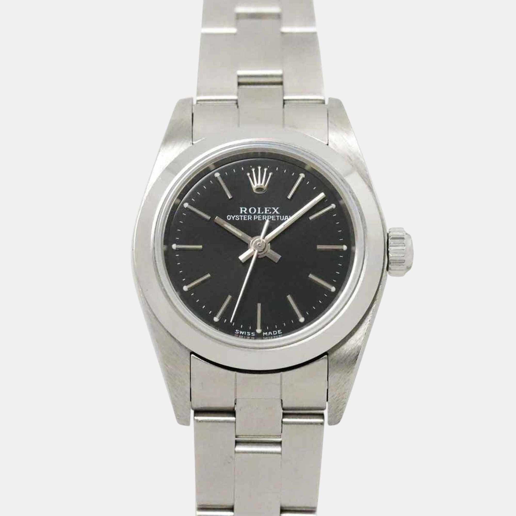 

Rolex Black Automatic Oyster Perpetual 76080 watch