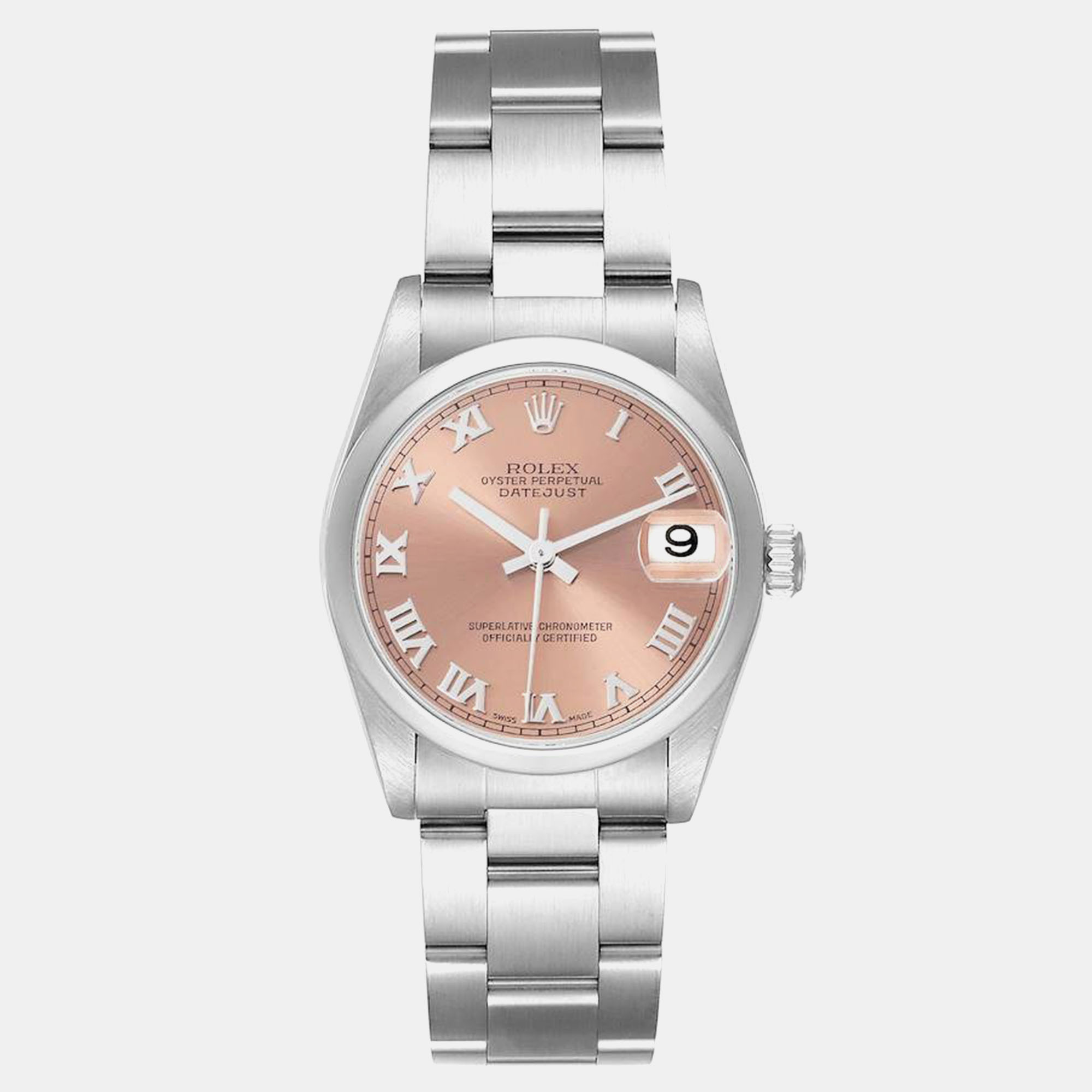 

Rolex Datejust 31 Midsize Salmon Dial Steel Ladies Watch 78240, Pink