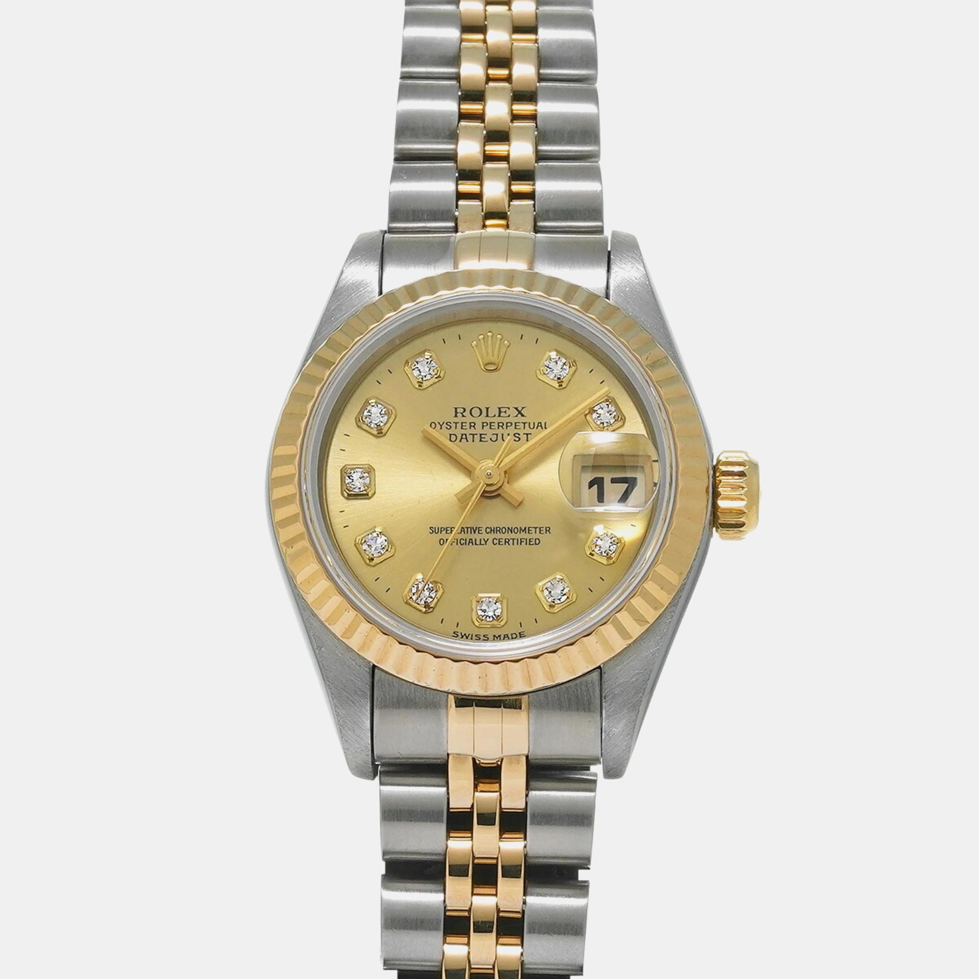 

Rolex Champagne Diamond, Yellow