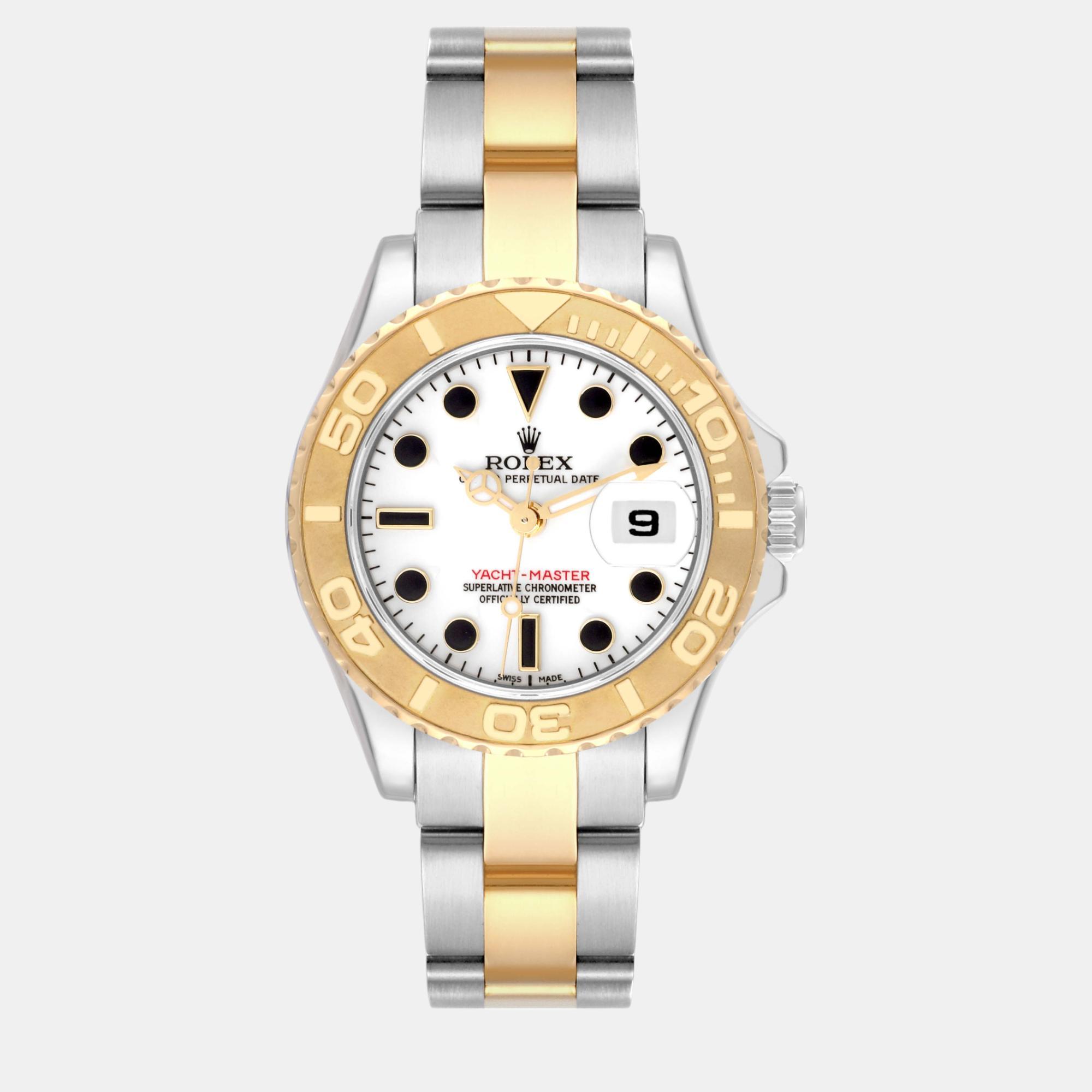 

Rolex Yachtmaster 29 White Dial Steel Yellow Gold Ladies Watch 169623