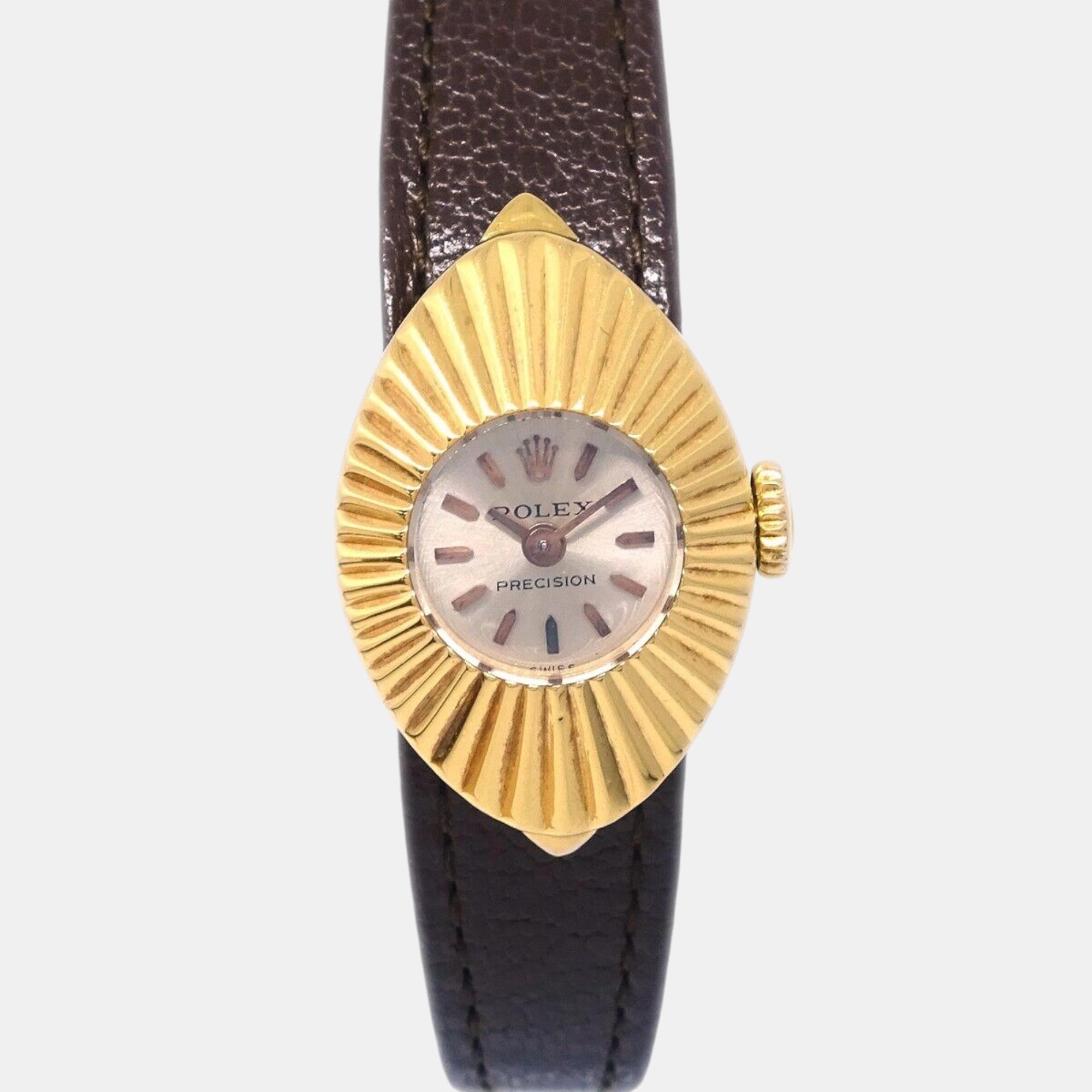 

Rolex 18K Yellow Gold Brown Chameleon Precision 2000 Watch