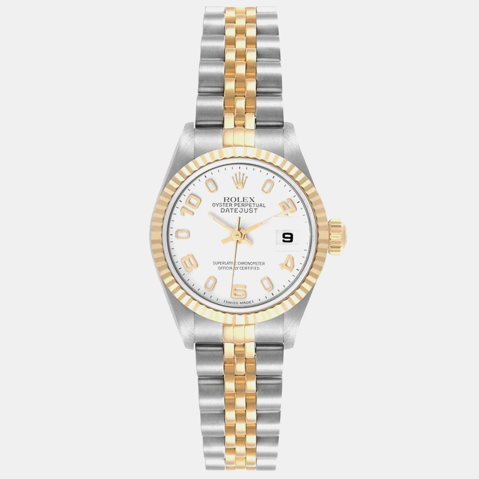 

Rolex Datejust Steel Yellow Gold White Dial Ladies Watch 26.0 mm