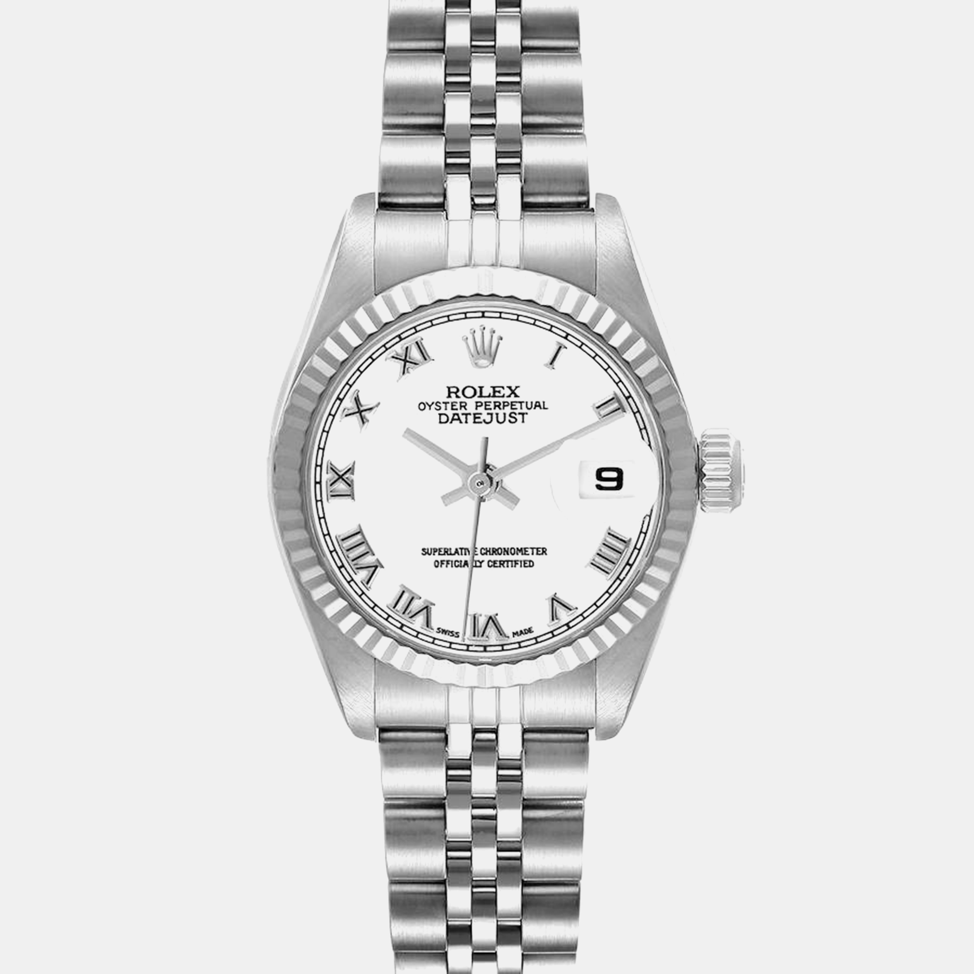 

Rolex Datejust Steel White Gold White Dial Ladies Watch 79174 26 mm