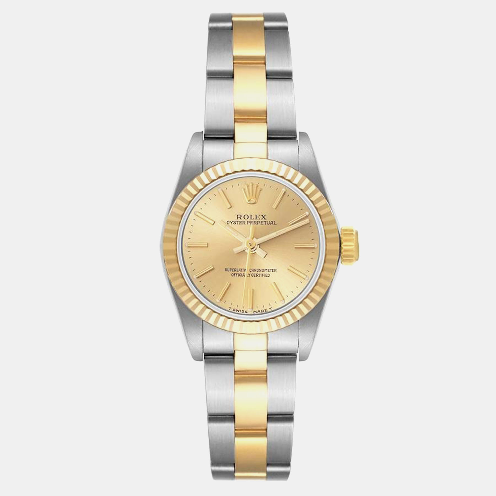 

Rolex Oyster Perpetual Steel Yellow Gold Ladies Watch 67193