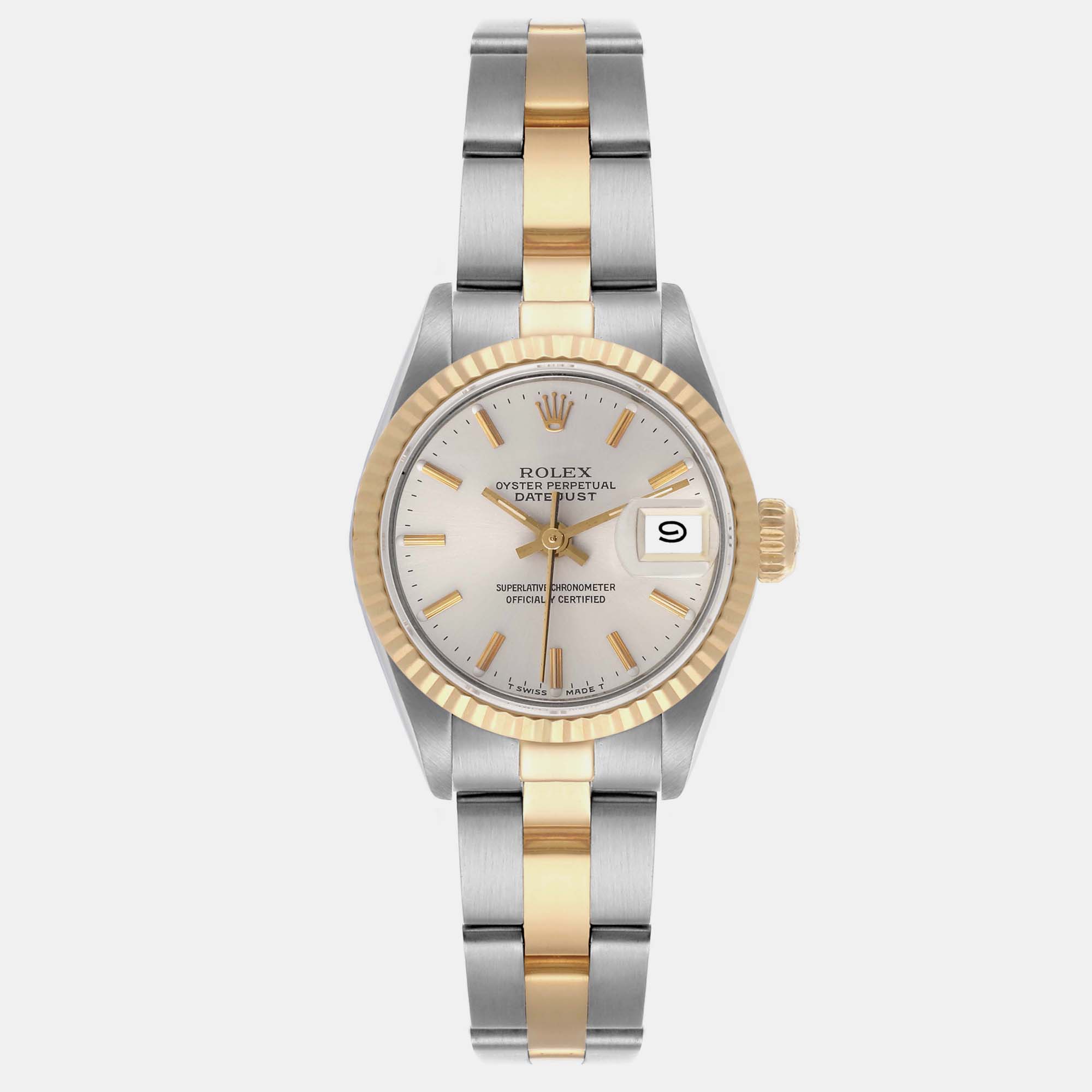 

Rolex Datejust Silver Dial Steel Yellow Gold Ladies Watch 26.0 mm