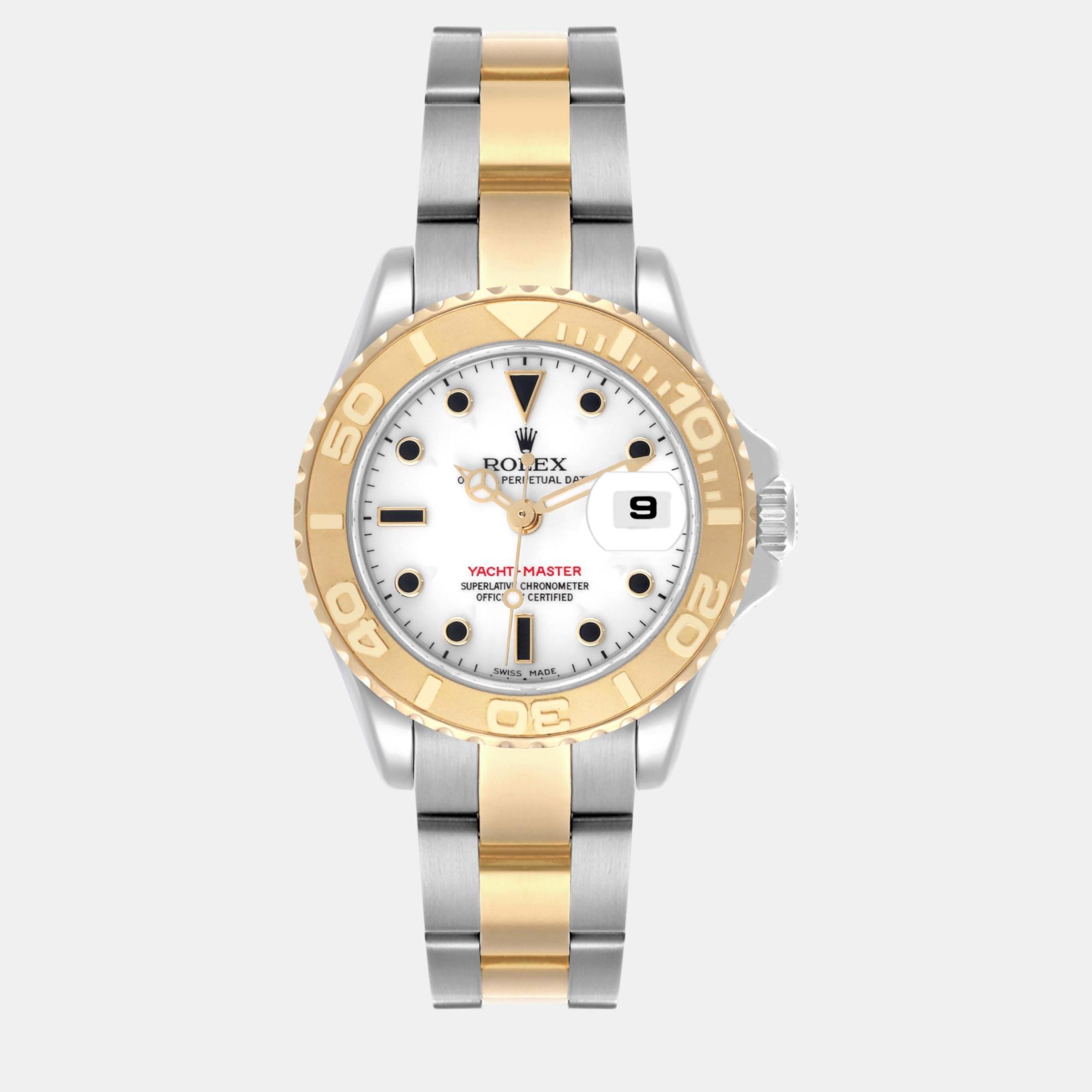 

Rolex Yachtmaster 29 White Dial Steel Yellow Gold Ladies Watch 169623