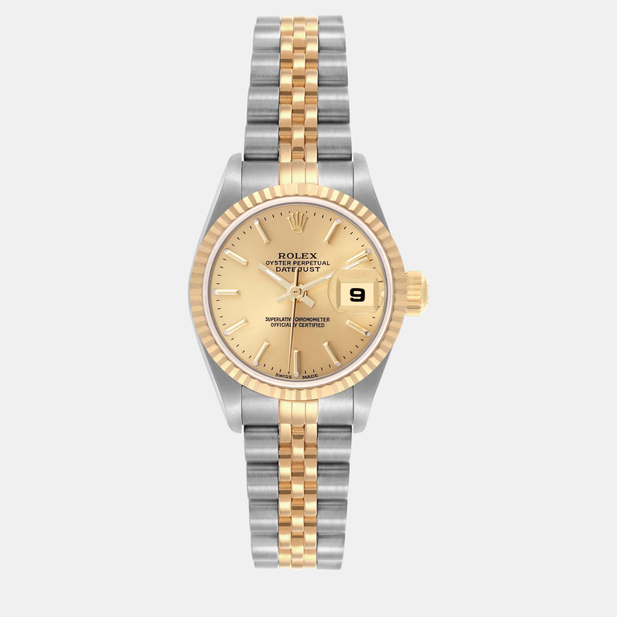 

Rolex Datejust Steel Yellow Gold Ladies Watch 79173