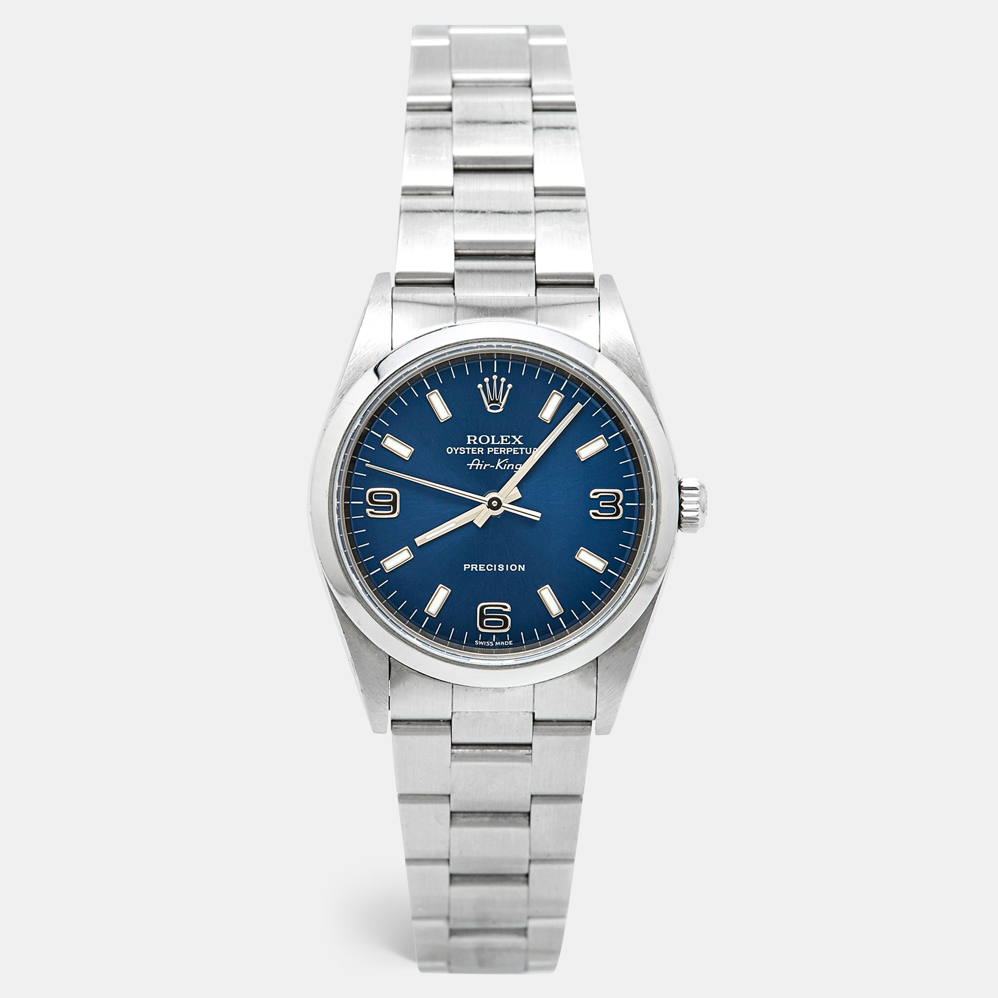 

Rolex Blue Stainless Steel Air King