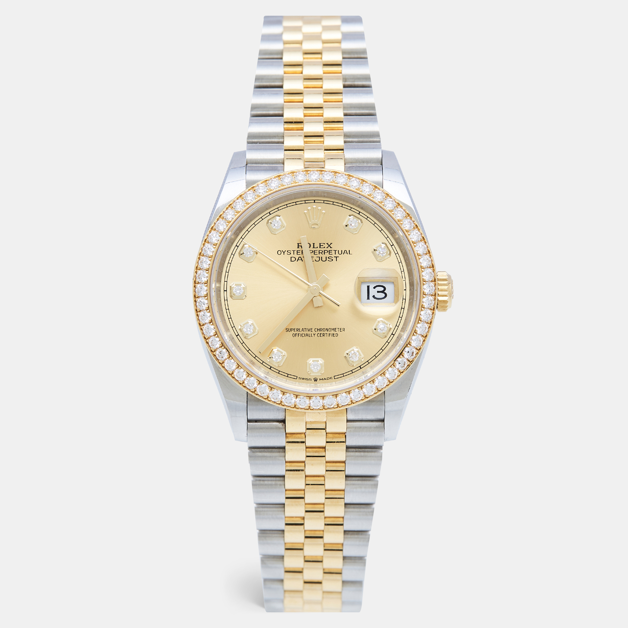 

Rolex Champagne Diamond, Gold