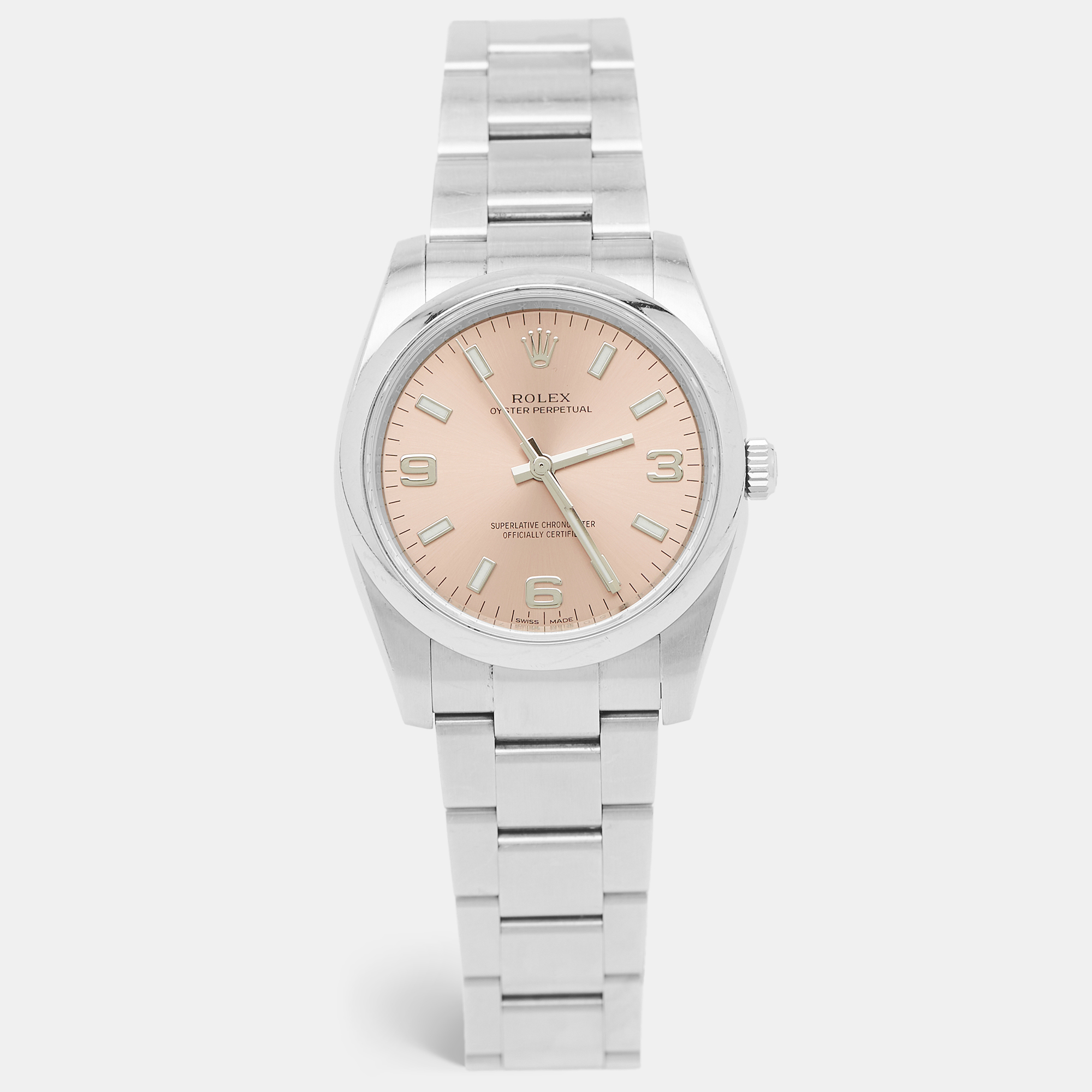 

Rolex Pink Stainless Steel Oyster Perpetual