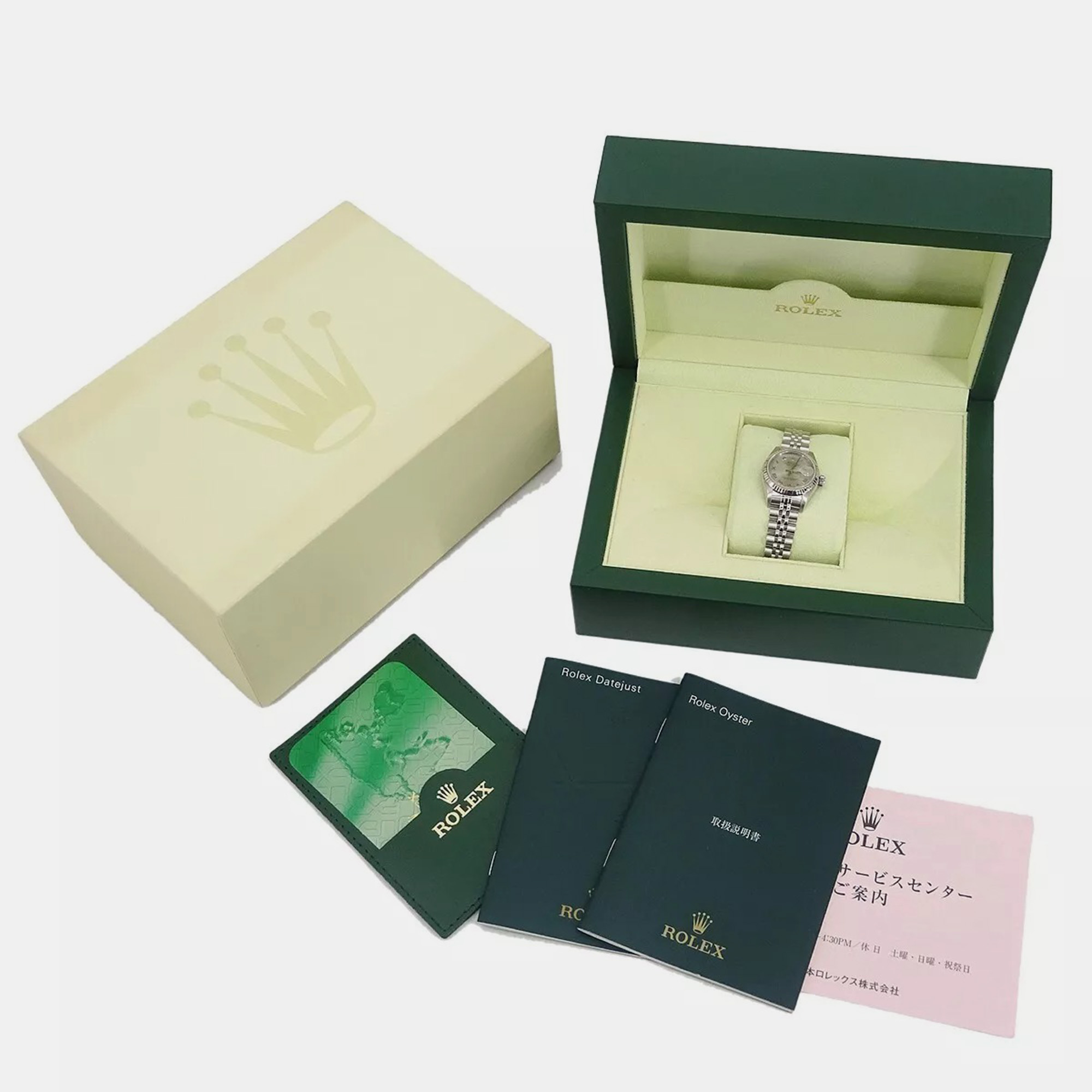Rolex Silver Stainless Steel Datejust 79174 Automatic Women`s Wristwatch 26 mm 