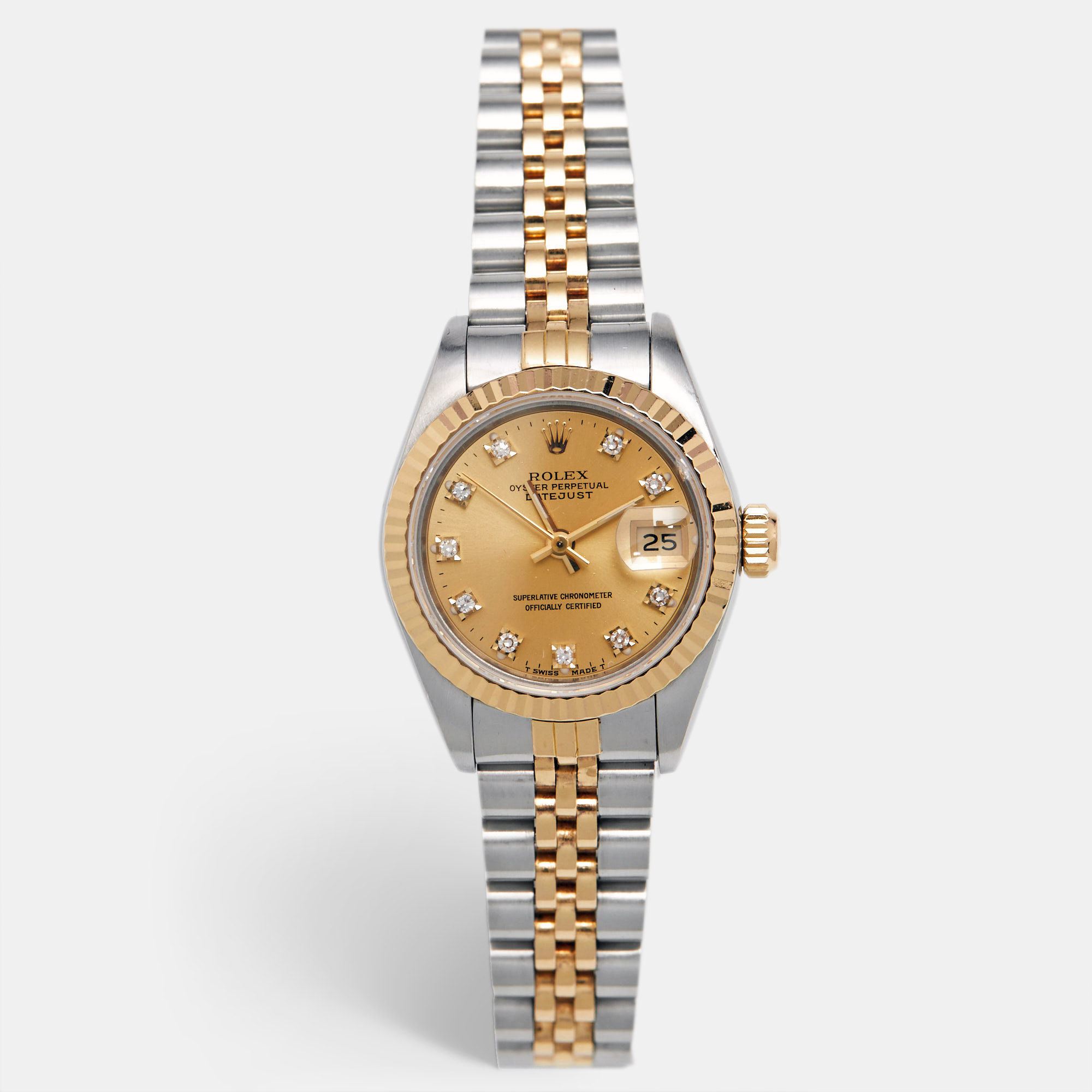 

Rolex Champagne Diamond, Gold