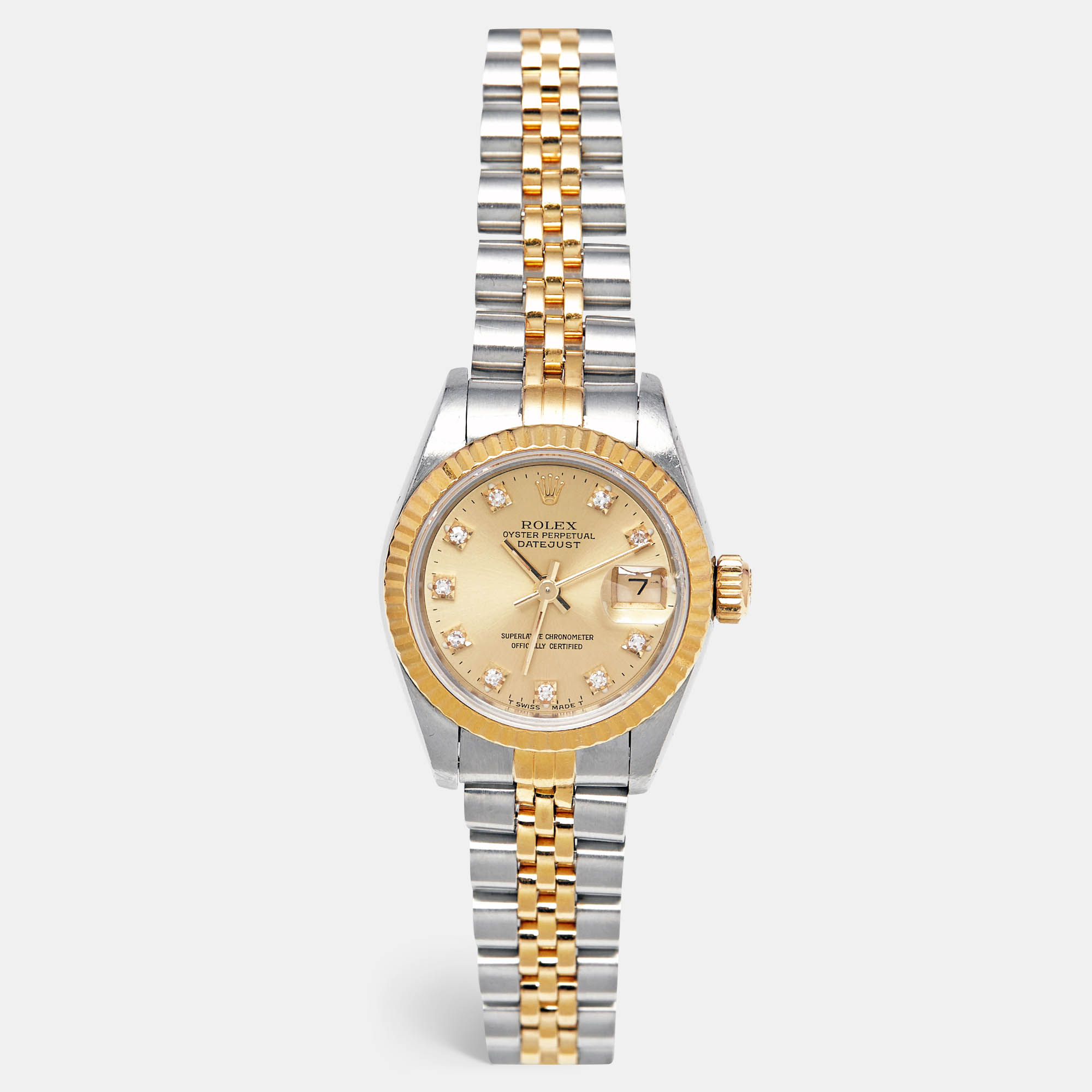 

Rolex Champagne Diamond, Gold