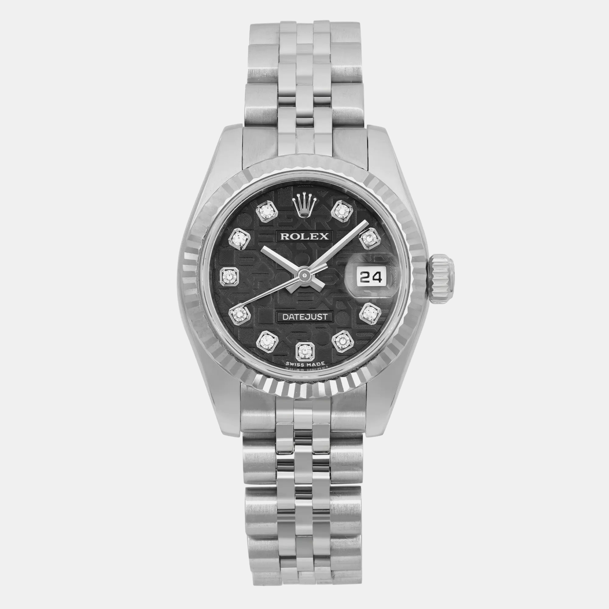 

Rolex Black Diamond Stainless Steel Datejust