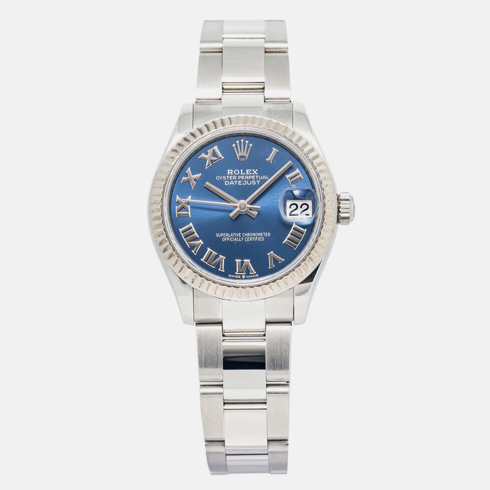 

Rolex Datejust 278274 Automatic Blue Stainless Steel Women's Wristwatch 31 mm