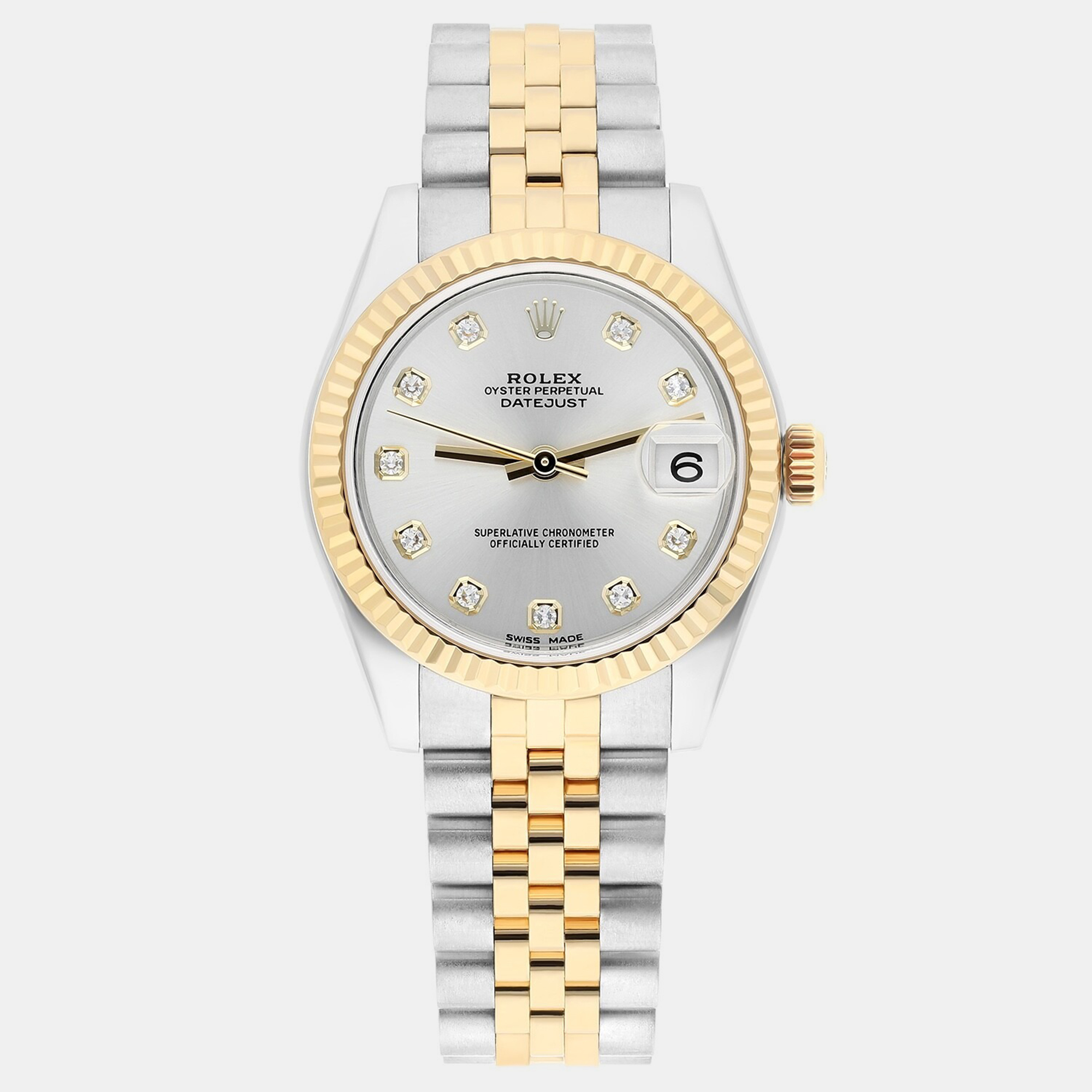 

Rolex Datejust 178273 Automatic Silver Yellow Gold, Stainless Steel Women's Wristwatch 31 mm