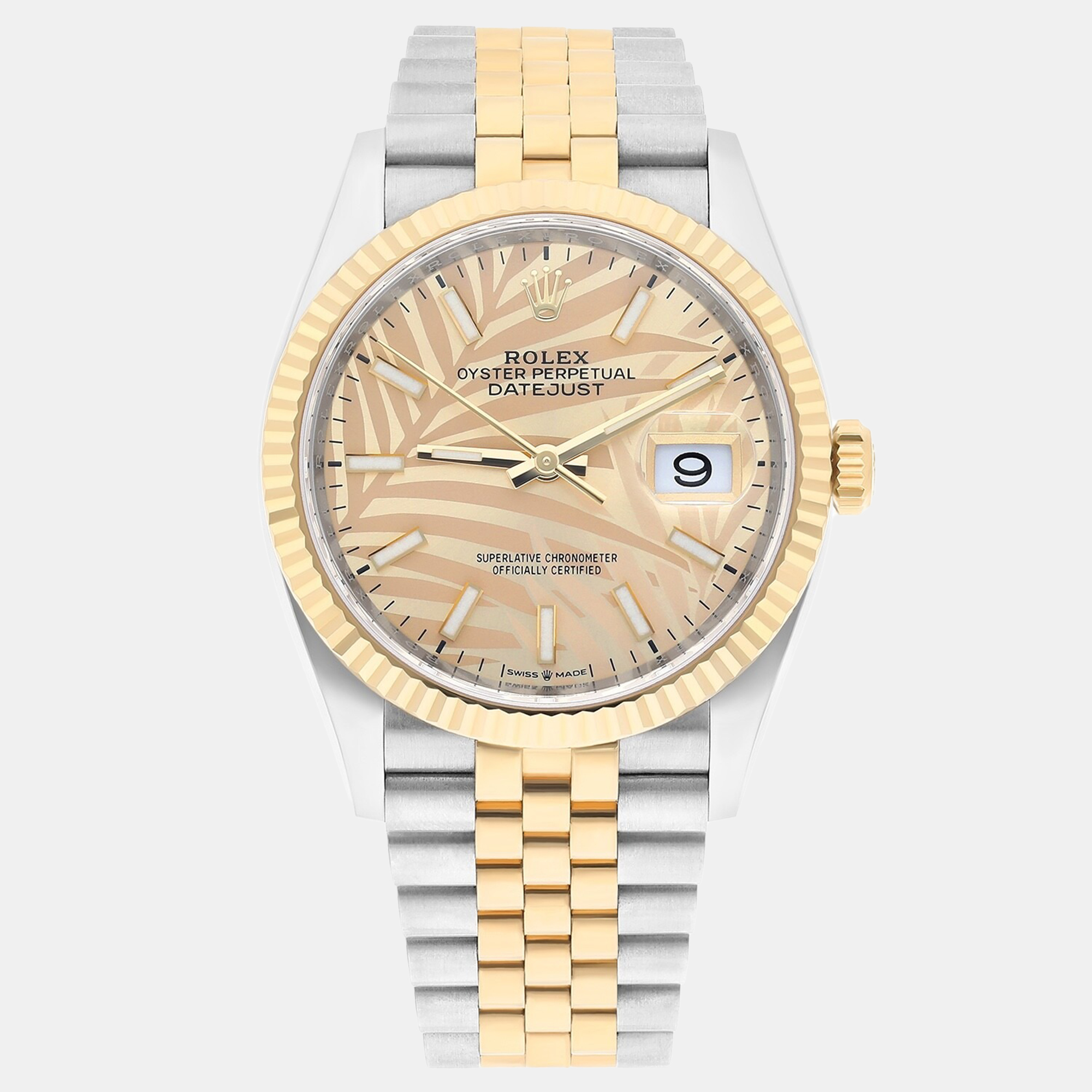 

Rolex Datejust 126233 Automatic Champagne 18k Yellow Gold Stainless Steel Women's Wristwatch 36 mm