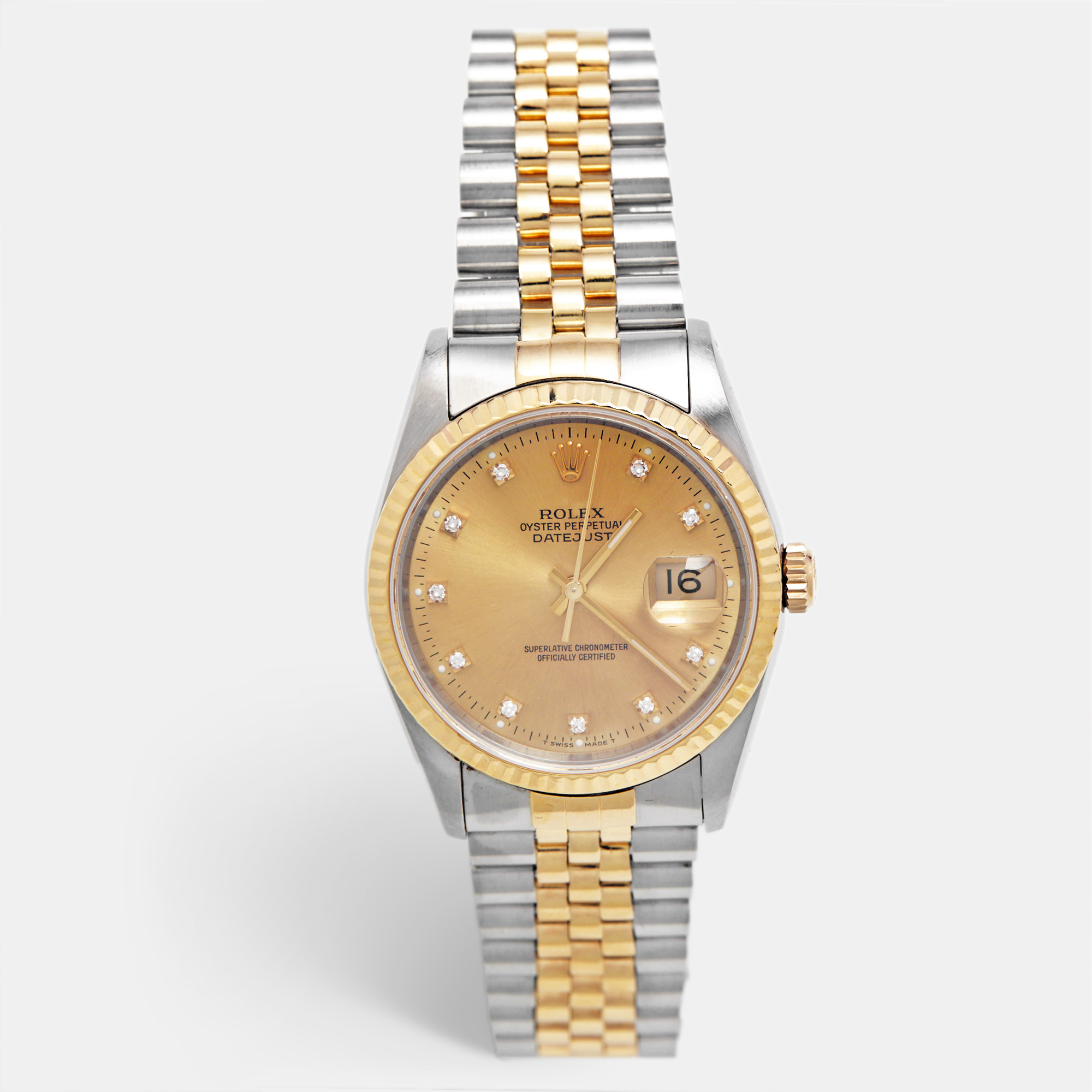 

Rolex Champagne Diamond, Gold