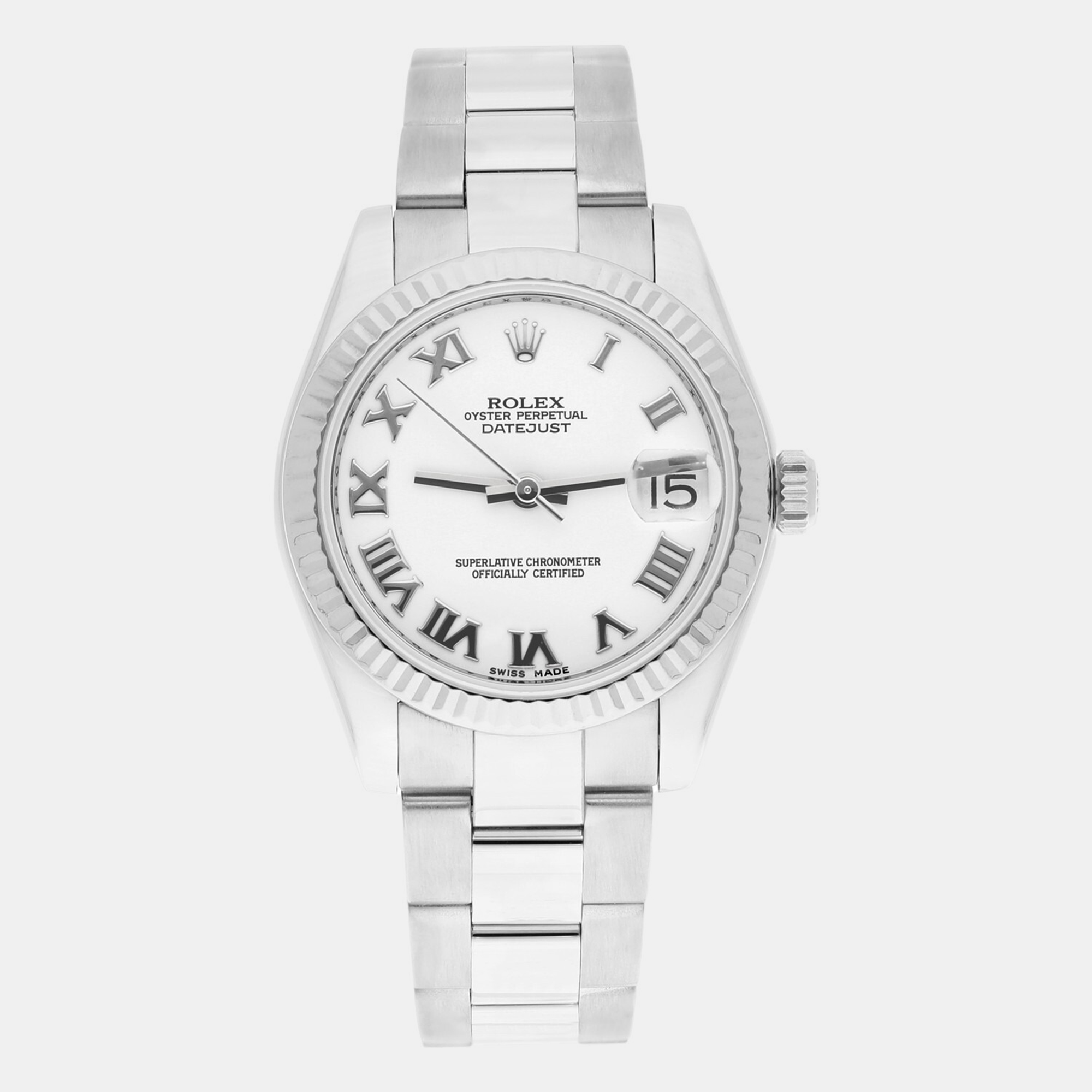 

Rolex Datejust 178274 Automatic White Stainless Steel Women's Wristwatch 31 mm