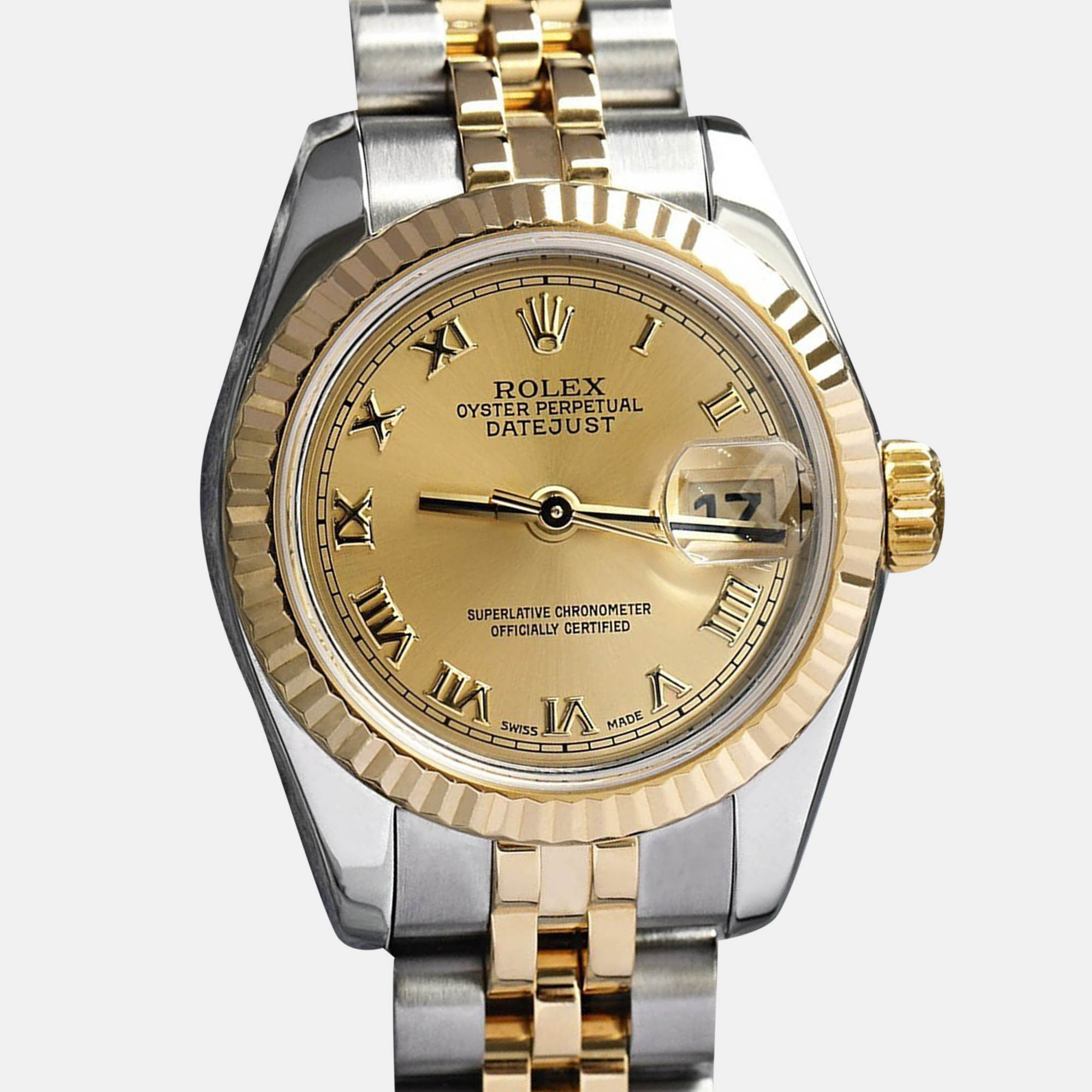 

Rolex Datejust 179173 Automatic Stainless Steel 18K Yellow Gold Women's Wristwatch 26 mm