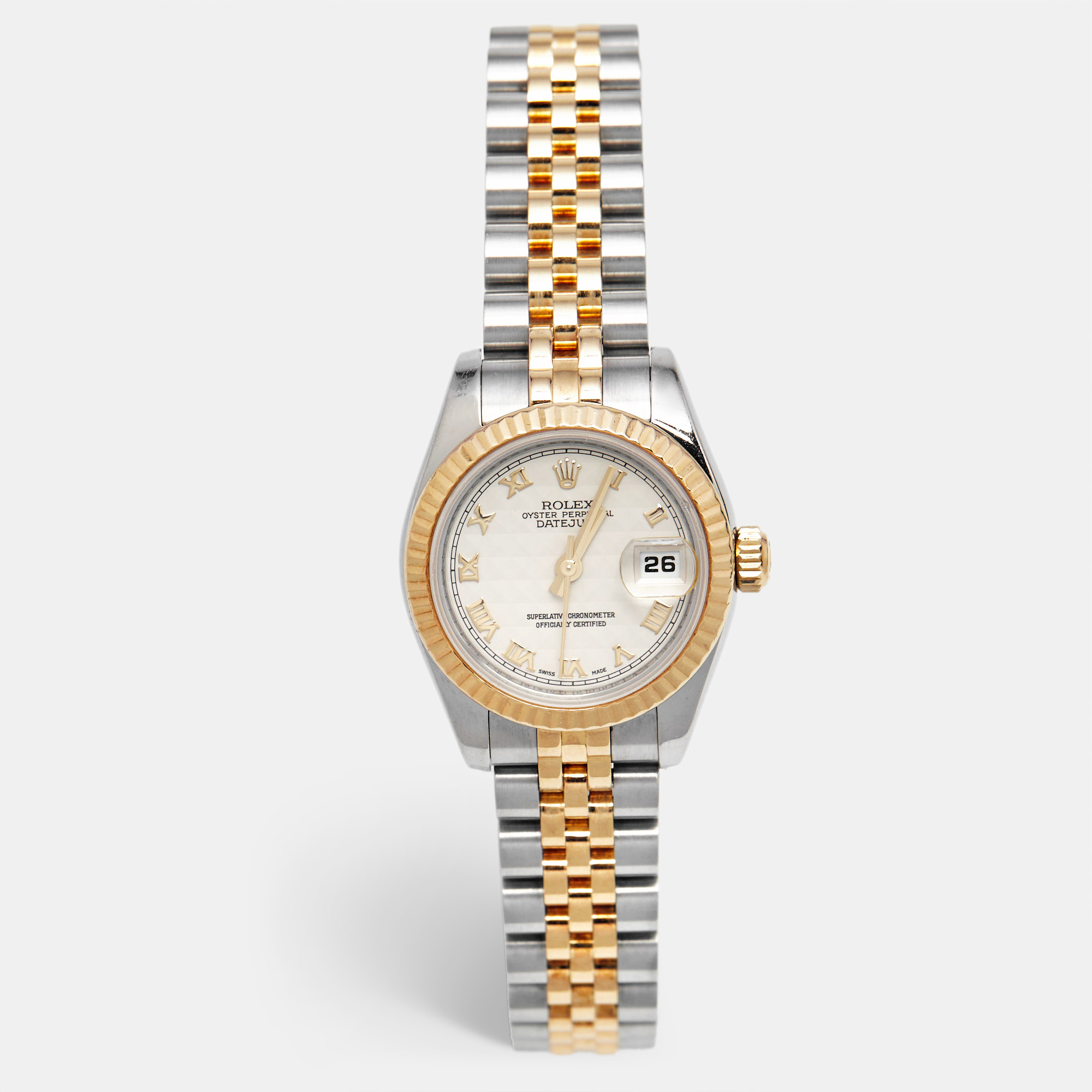 

Rolex Cream Pyramid Dial, Silver