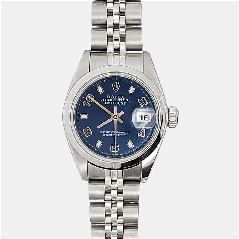 

Rolex Datejust 79160 Automatic Blue Stainless Steel Women's Wristwatch 26 mm