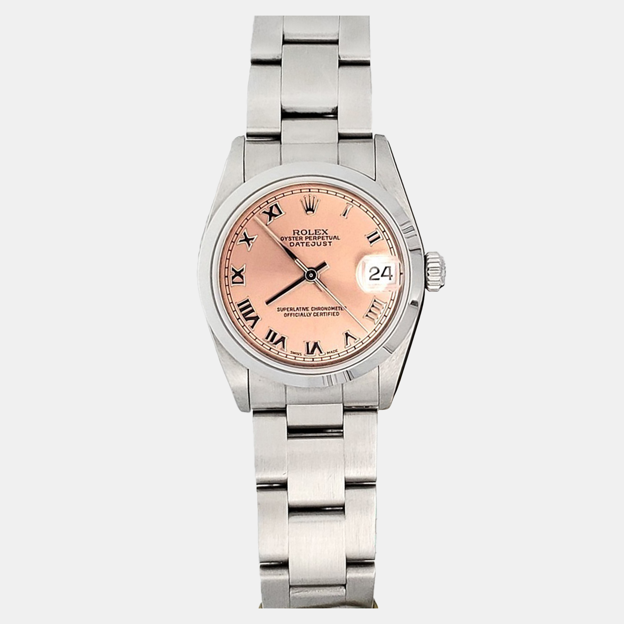 

Rolex Datejust 78240 Automatic Salmon Stainless Steel Women's Wristwatch 31 mm, Pink