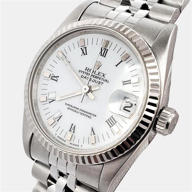 

Rolex Datejust 68274 Automatic White 18k White Gold Stainless Steel Women's Wristwatch 31 mm