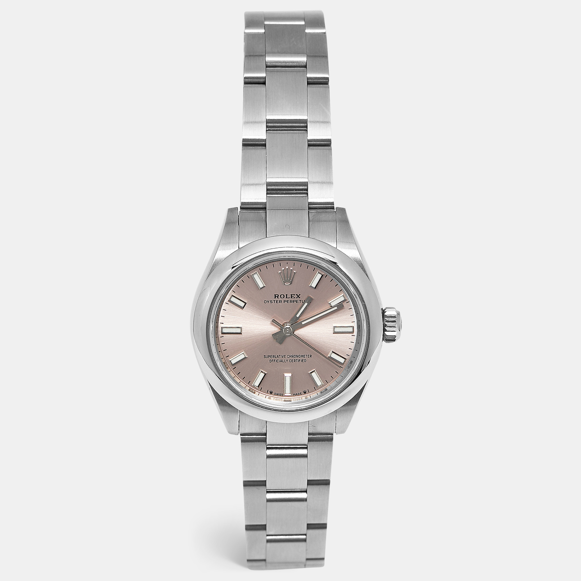 

Rolex Pink Oystersteel Oyster Perpetual